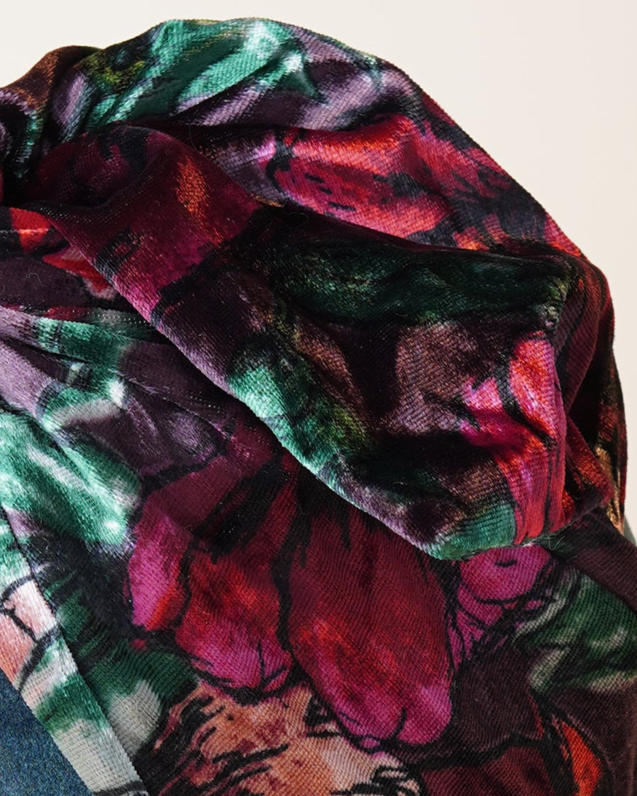 Floral Velvet Turban/M