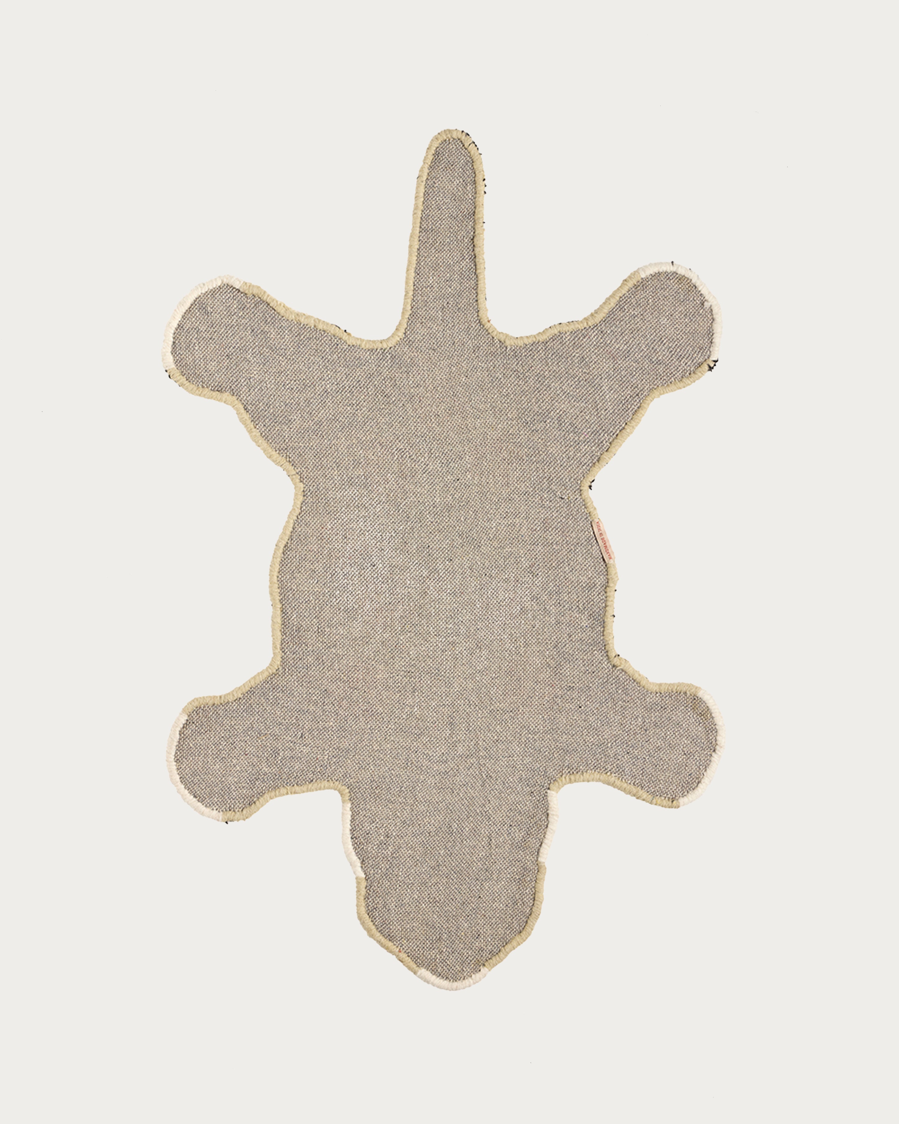 Floral White Tiger Rug Small
