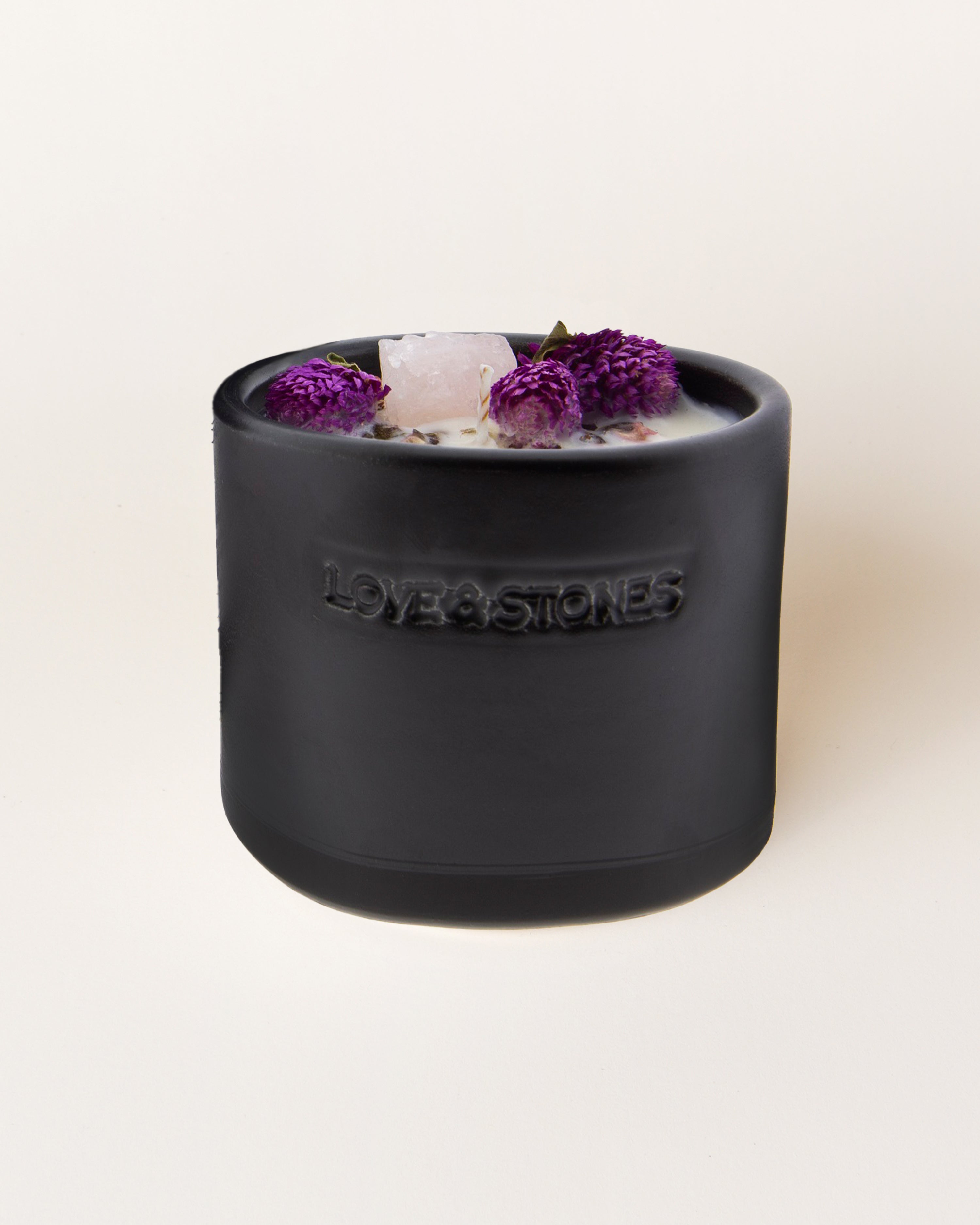 Forever Rose Quartz Crystal Infused Scented Tiny Candle