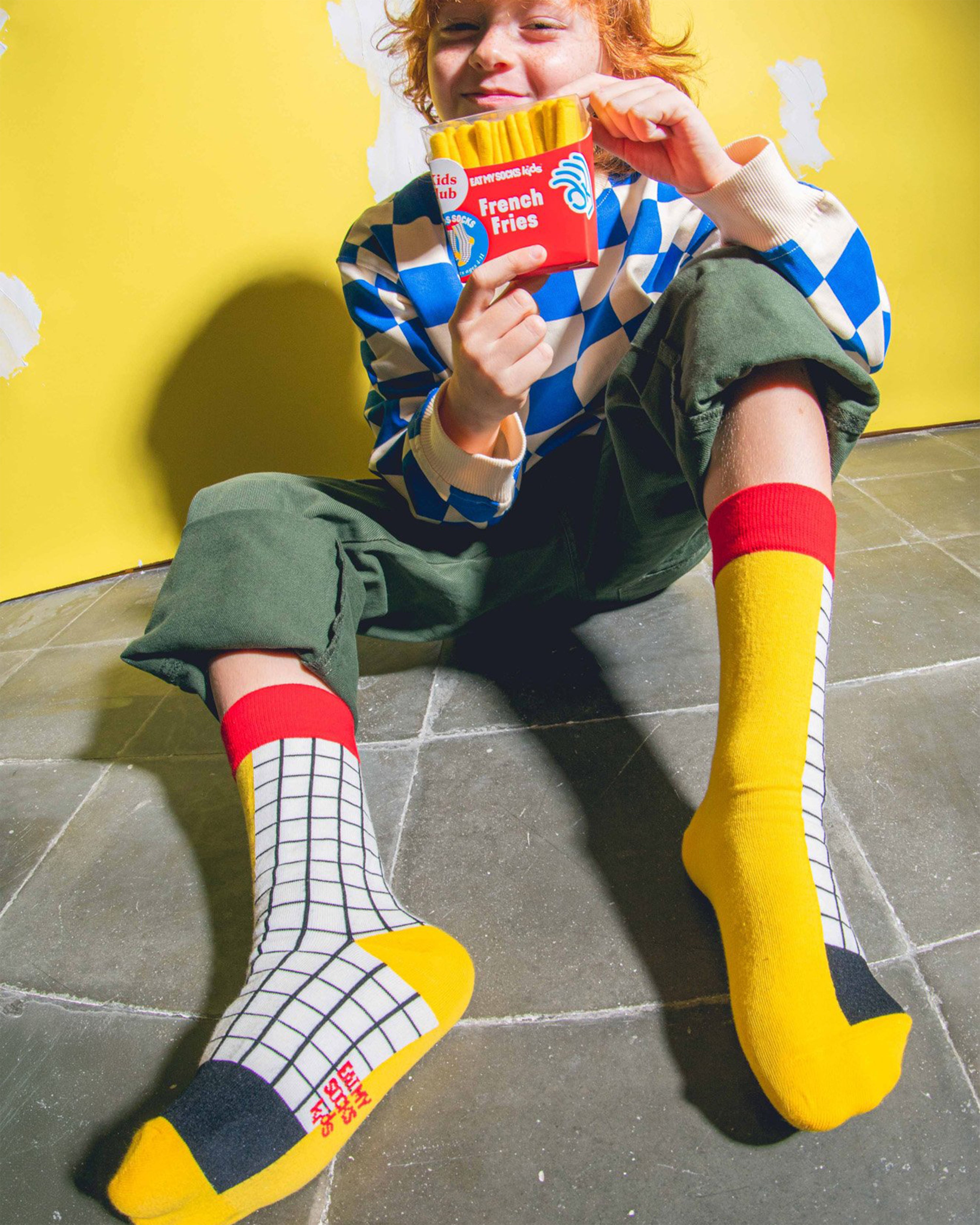 French Fries Kids Socks
