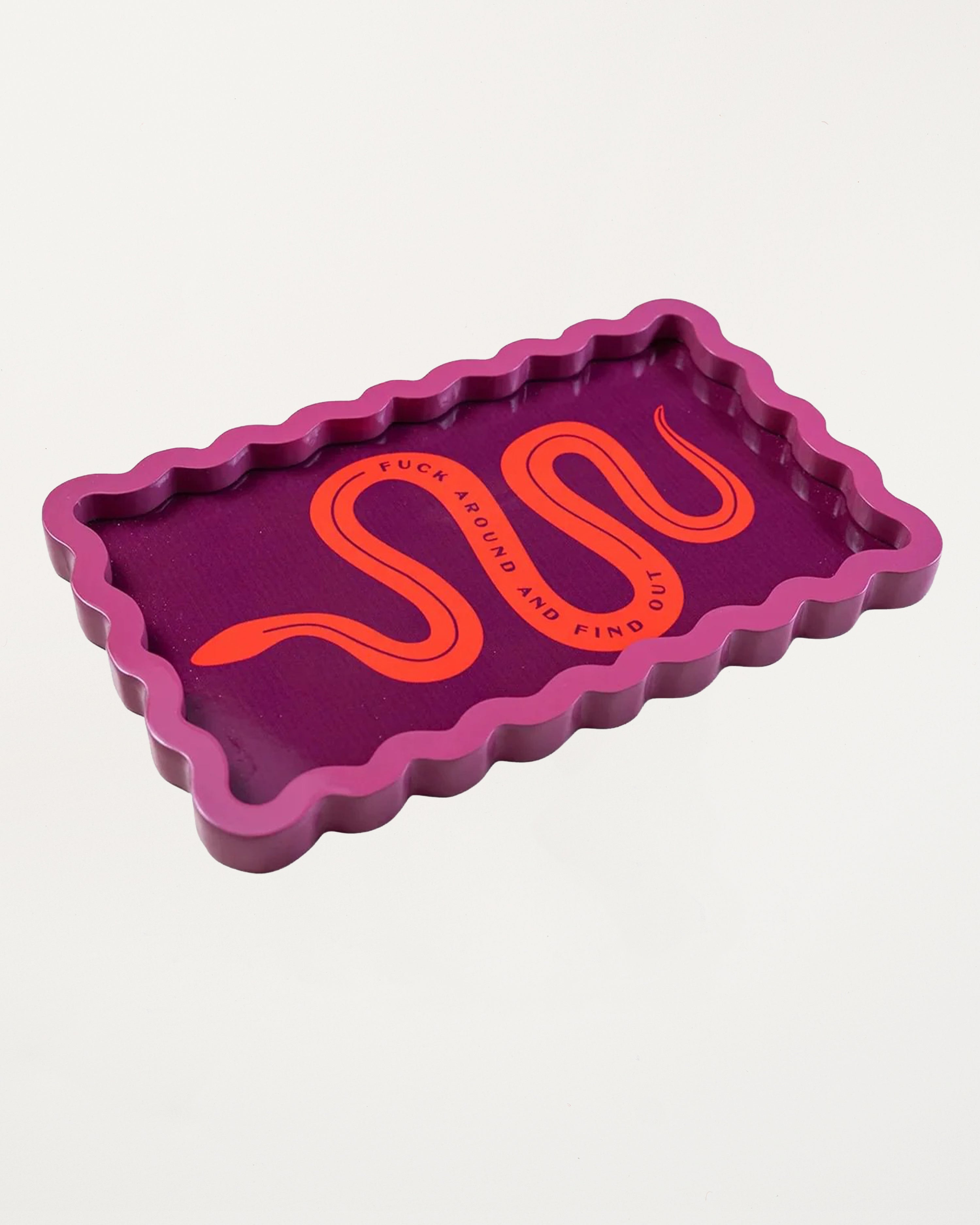 Fuck Around Lacquer Tray