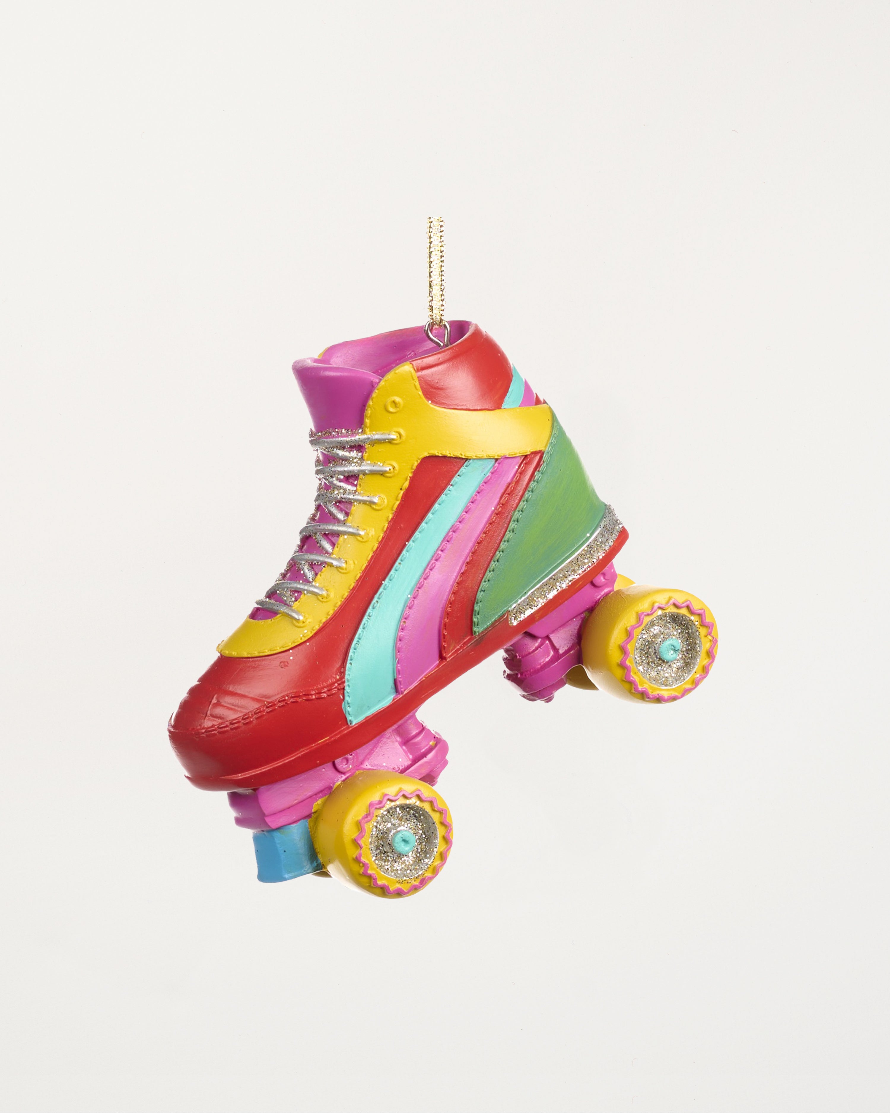 Funky Rainbow Roller Skate Bauble