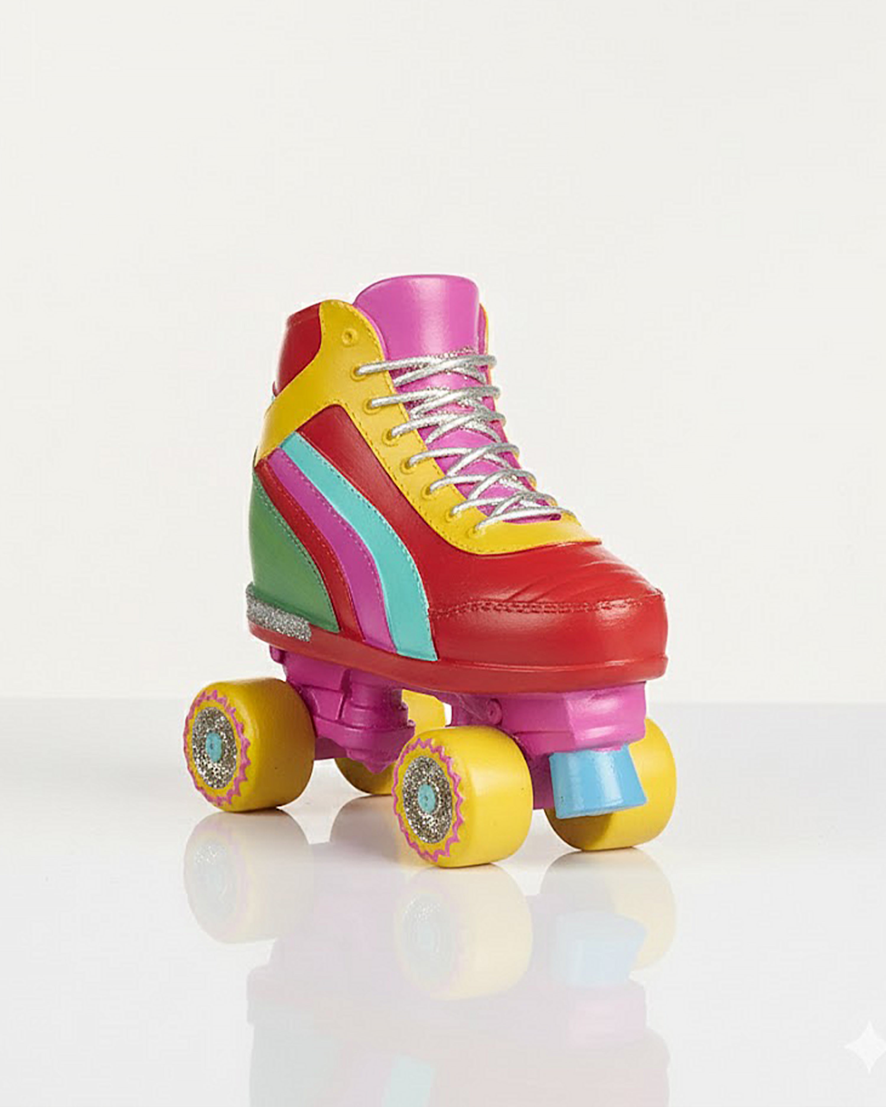 Funky Rainbow Roller Skate Bauble