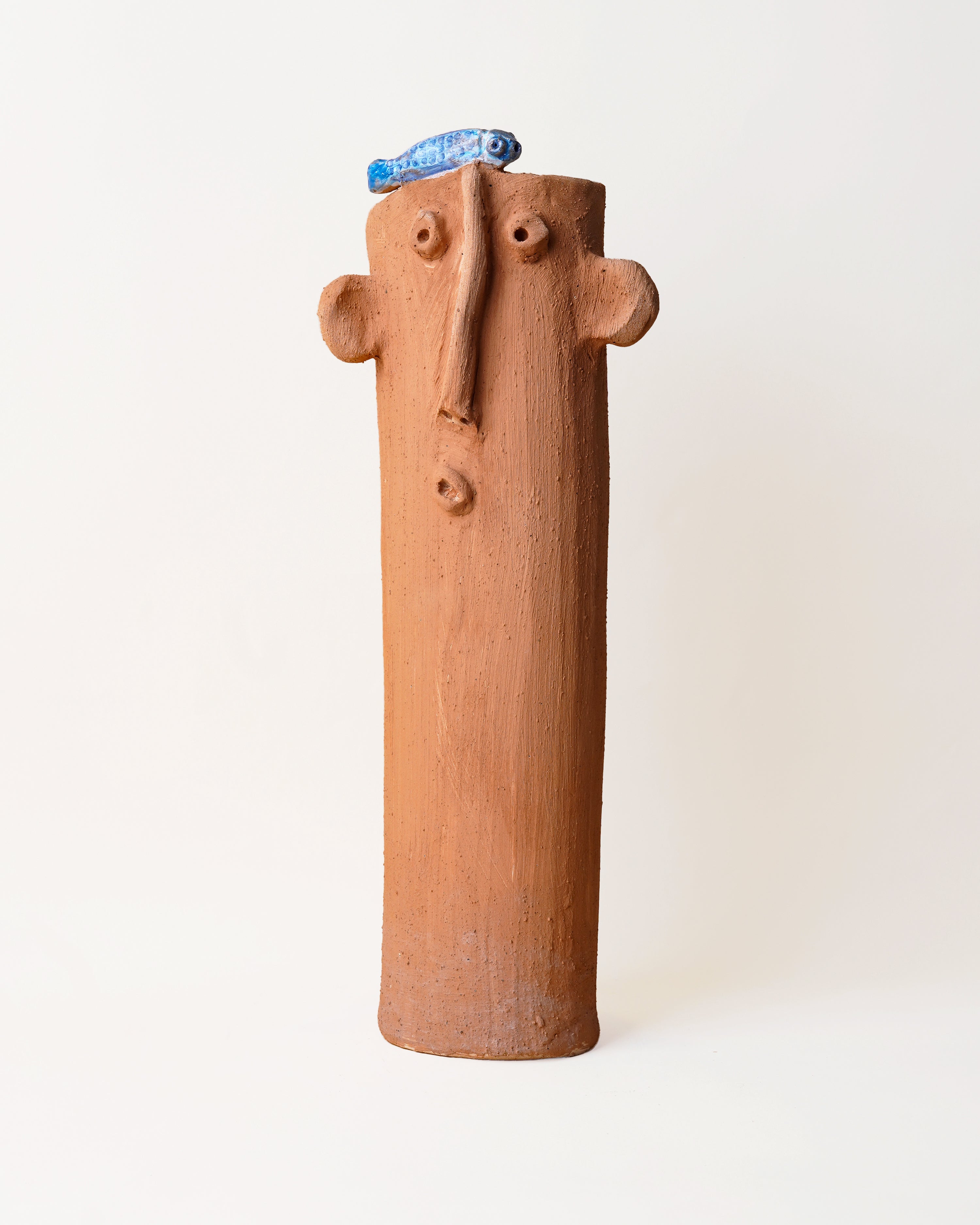 Galestro Fish Terracotta Tall Vase