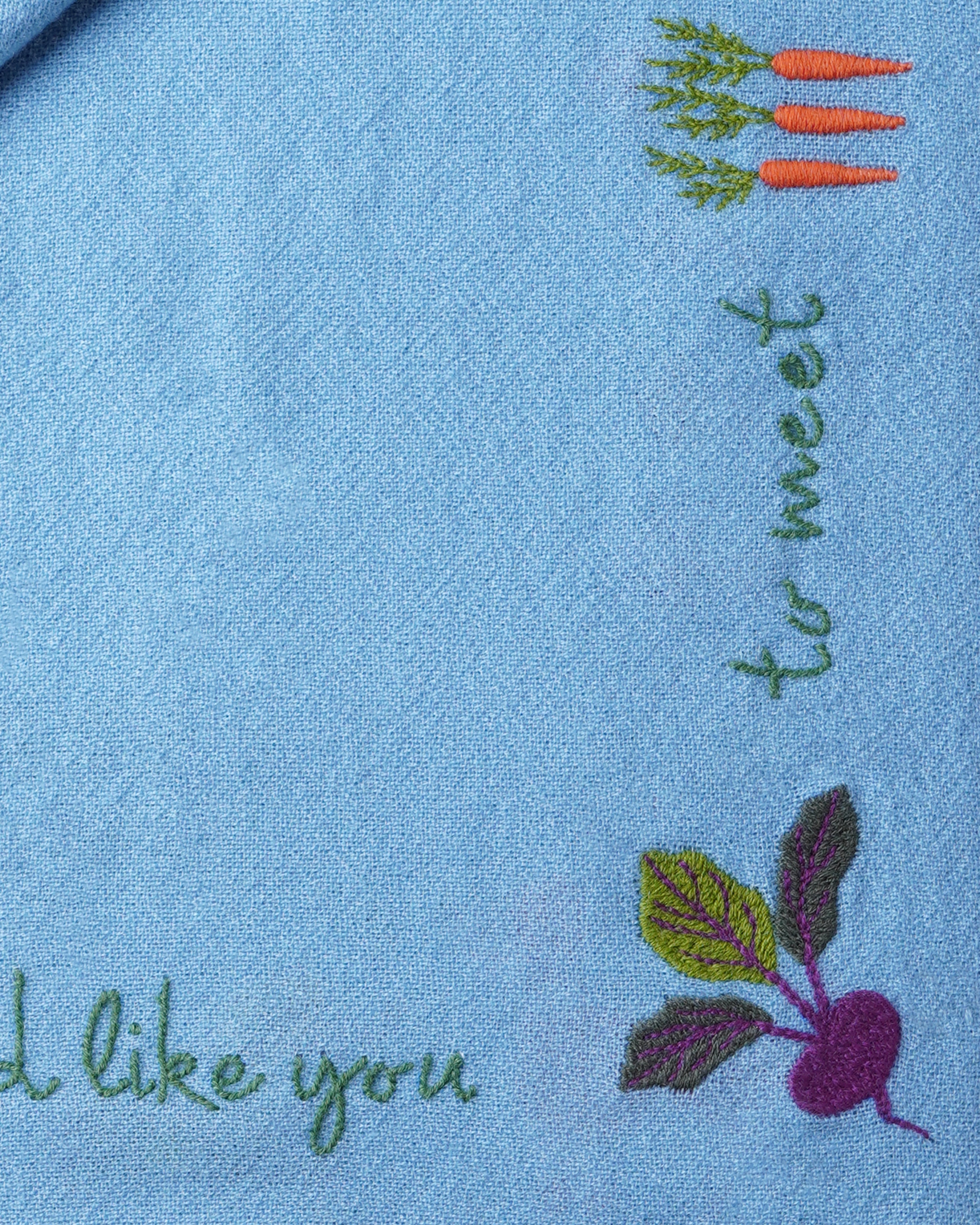 Gardening Holiday Shawl Forget Me Not