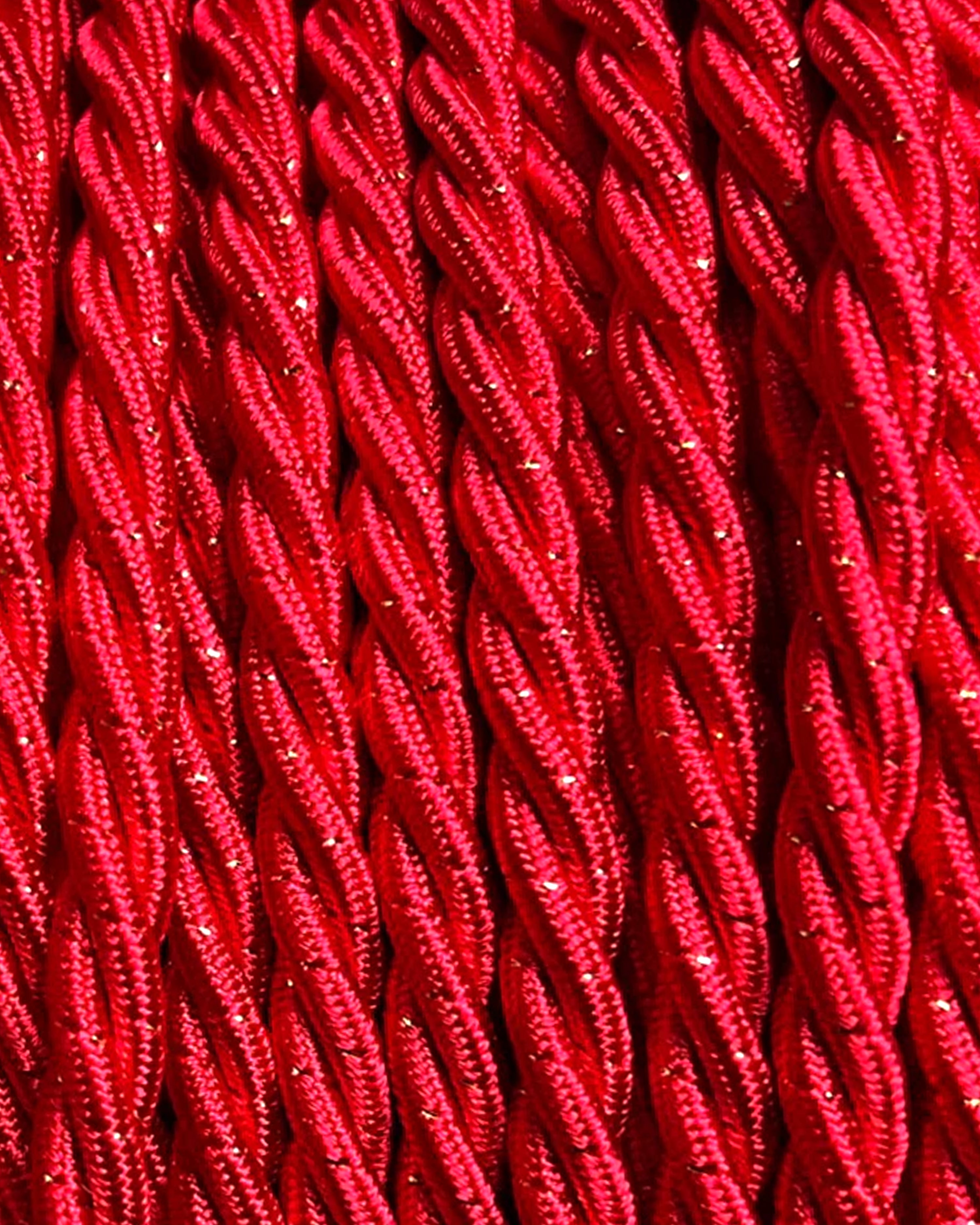 Gilded Crimson Lola's Leads Fabric Extension Cable 2m Black 2 Gang