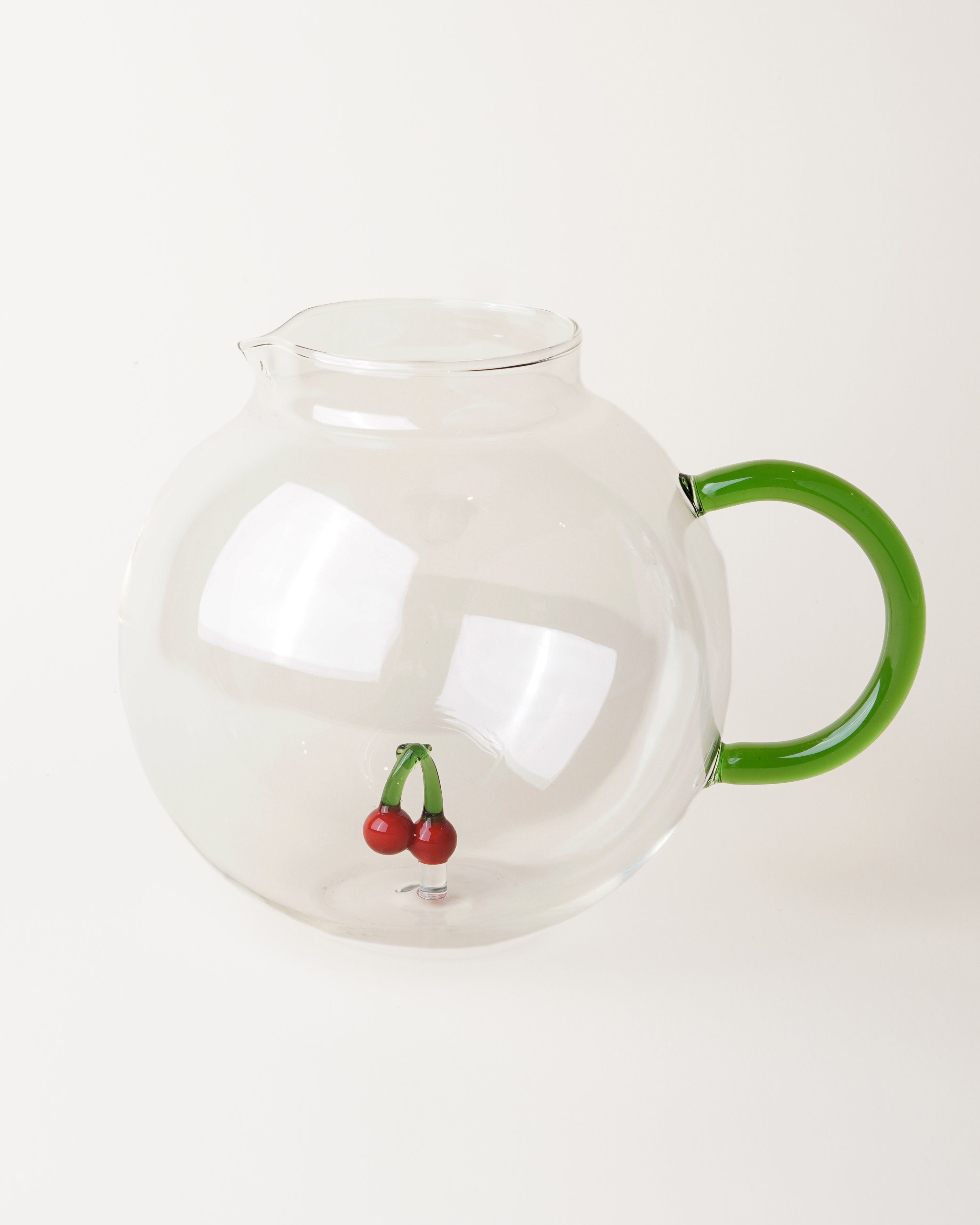 Glass Pitcher Cherry