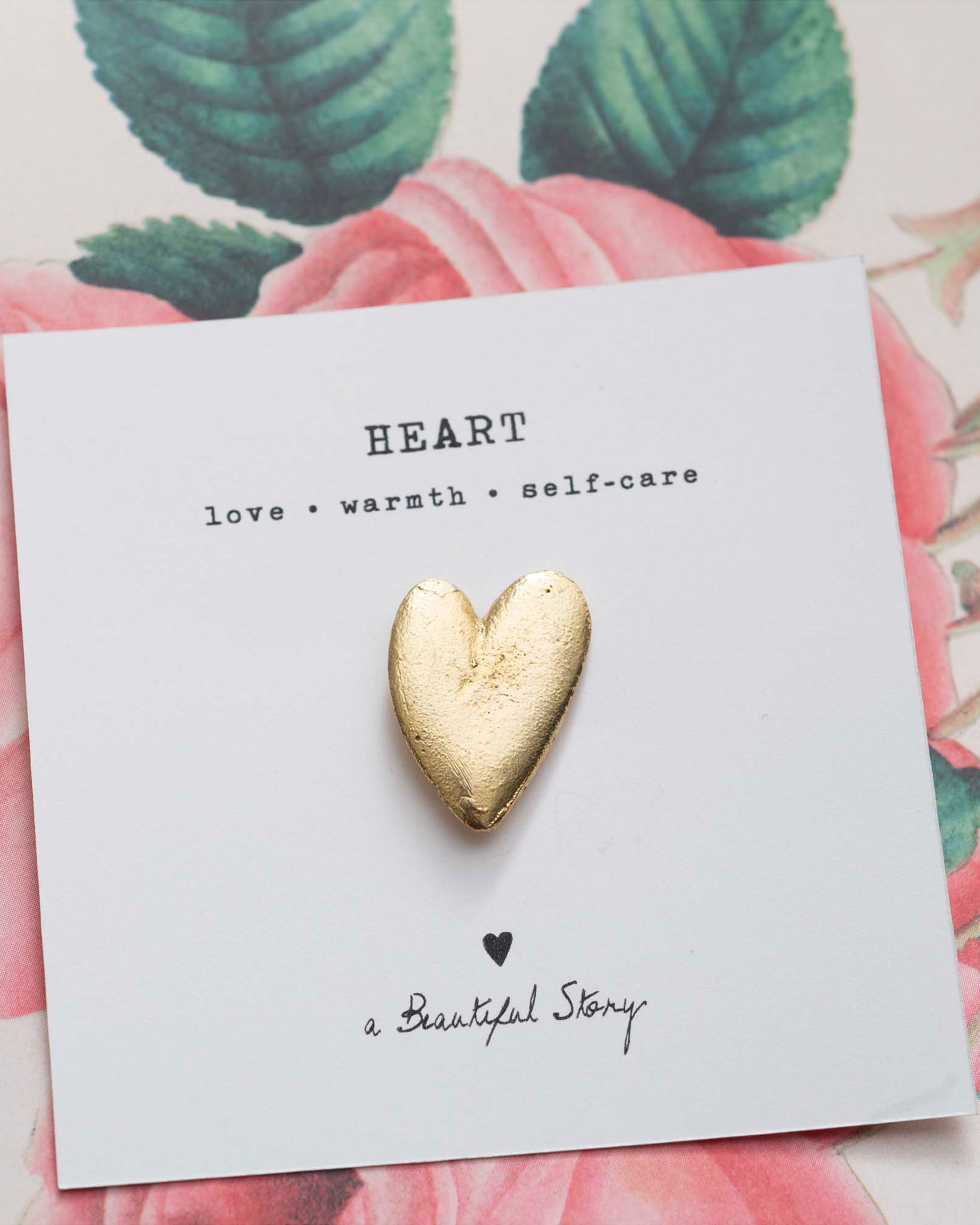 Gold Brooch Heart