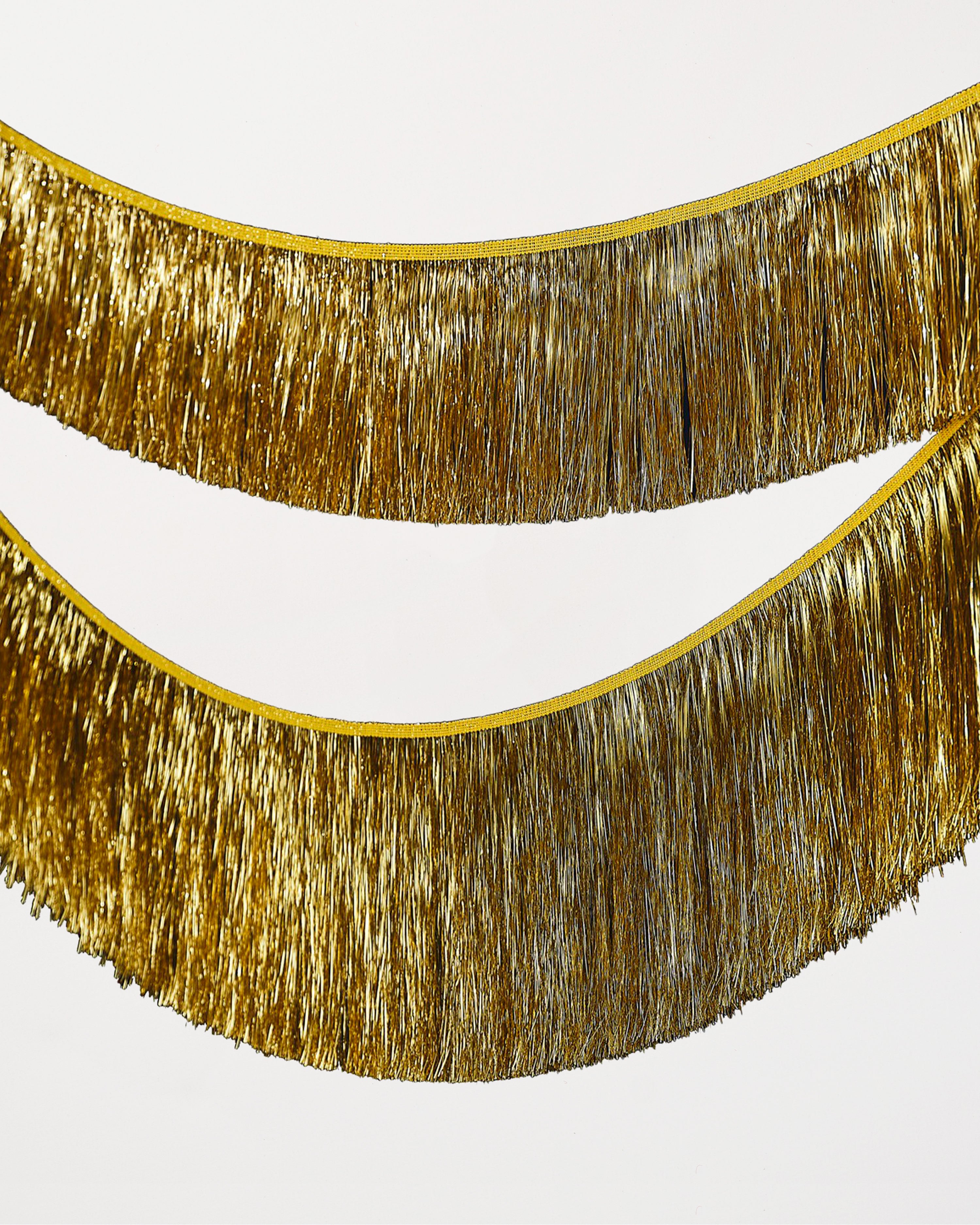 Gold Christmas Tinsel Garland Decoration