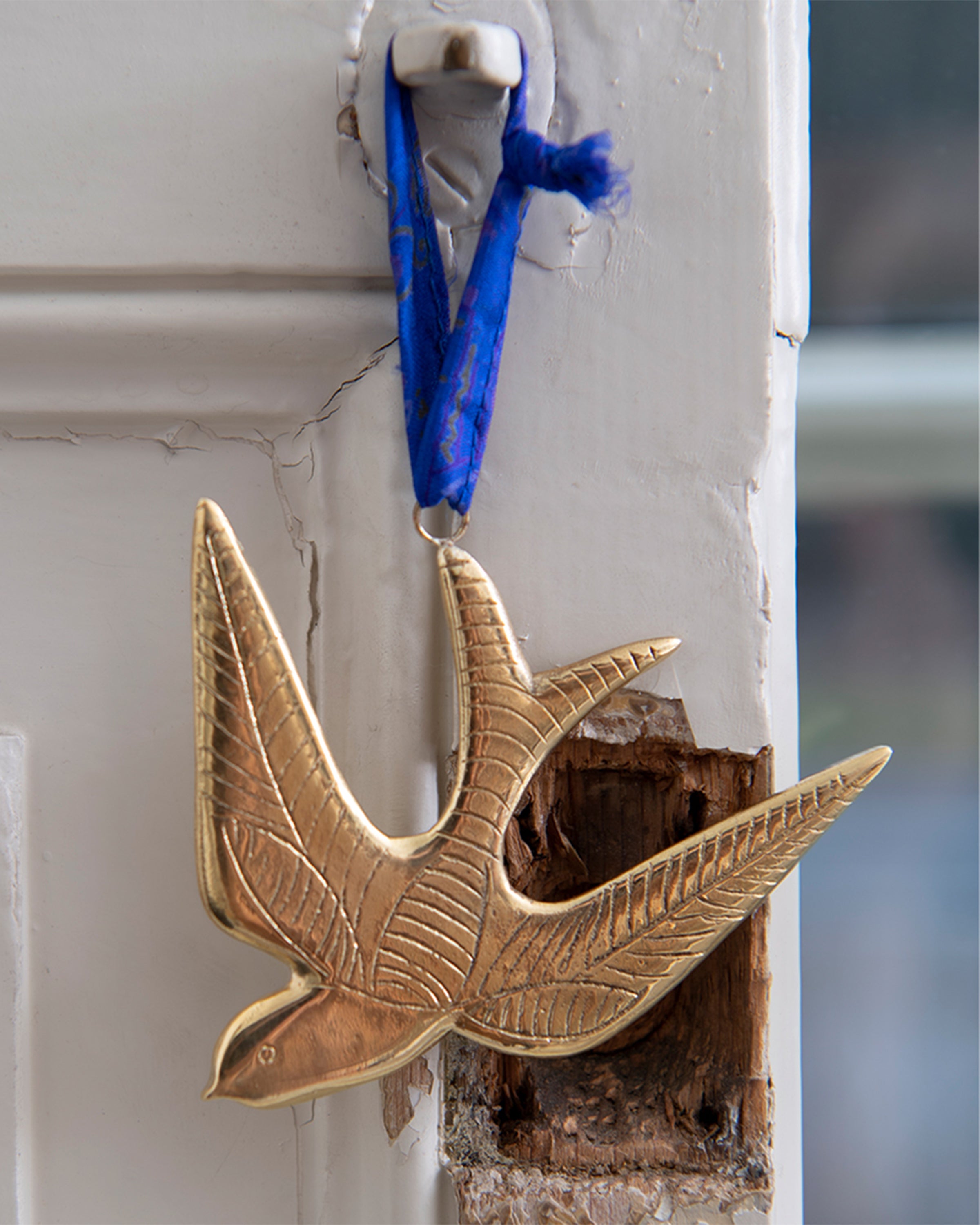 Gold Ornament Swallow