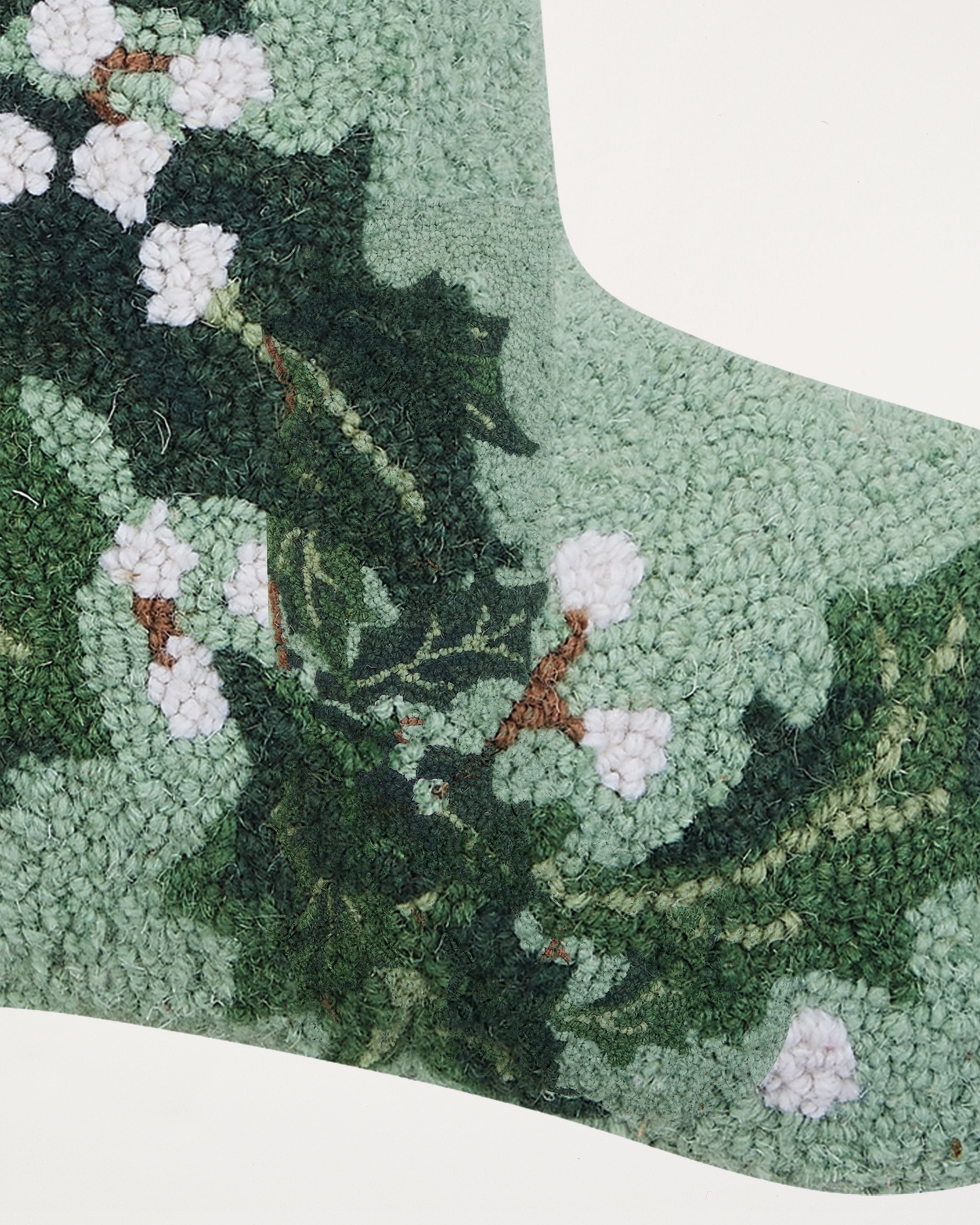 Green Holly Hook Stocking