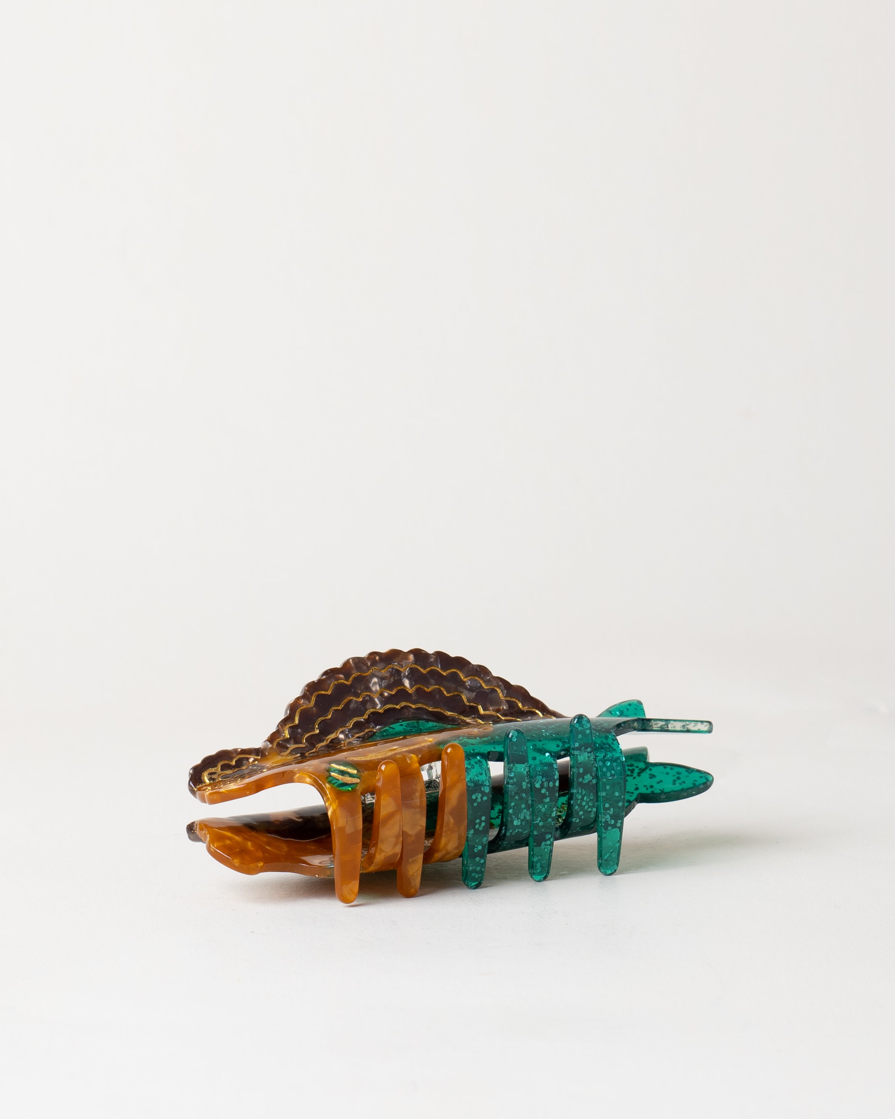 Green Mermaid Hair Claw