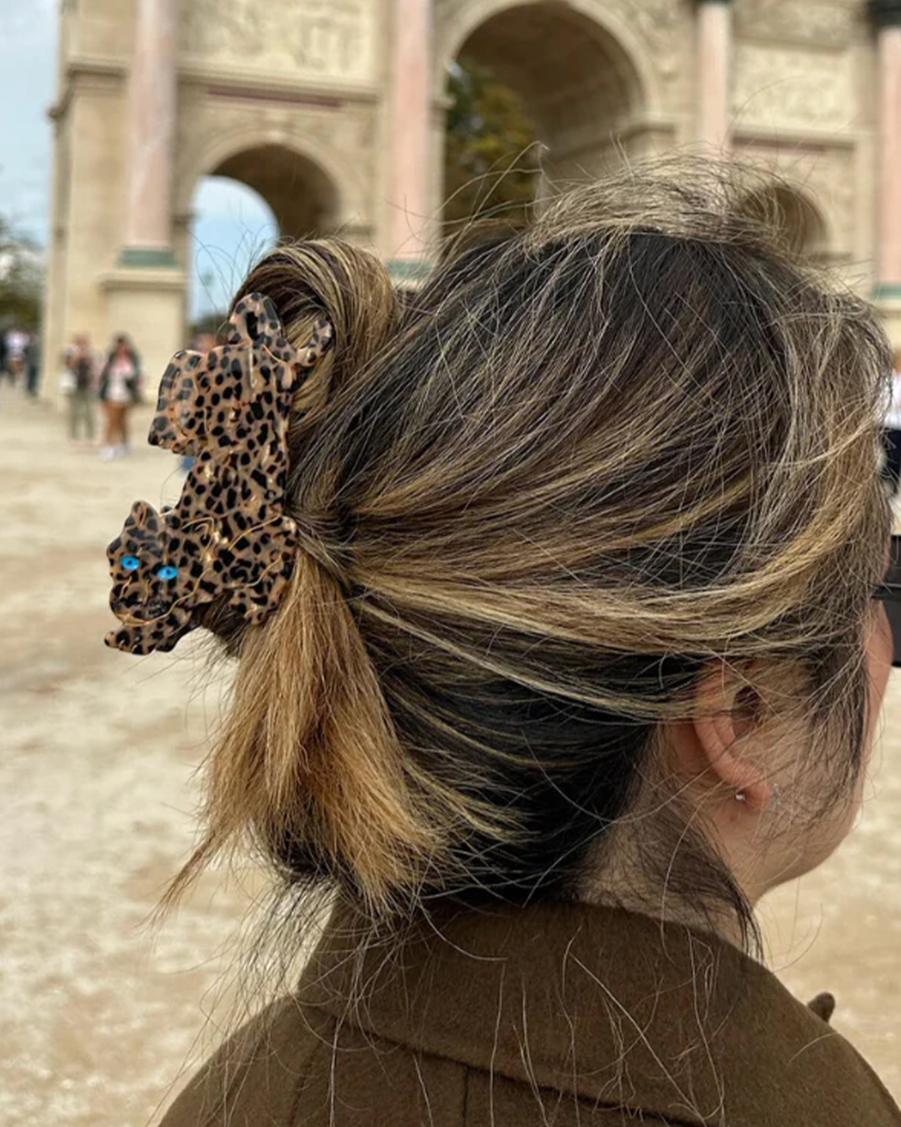 Hand-painted Leopard Claw Hair Clip Eco-Friendly