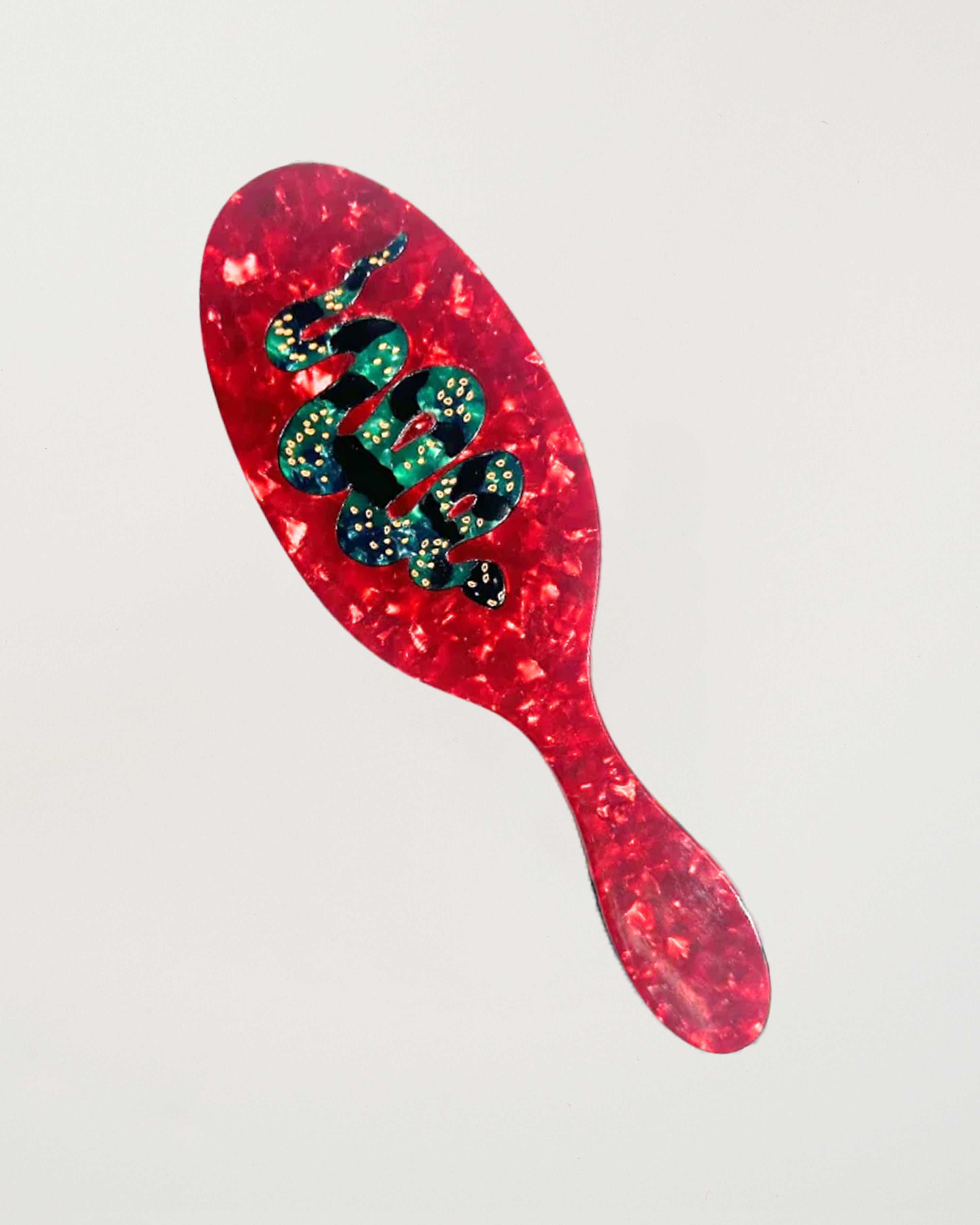 Hand-painted Snake Amazing Hair Day Brush Eco-Friendly