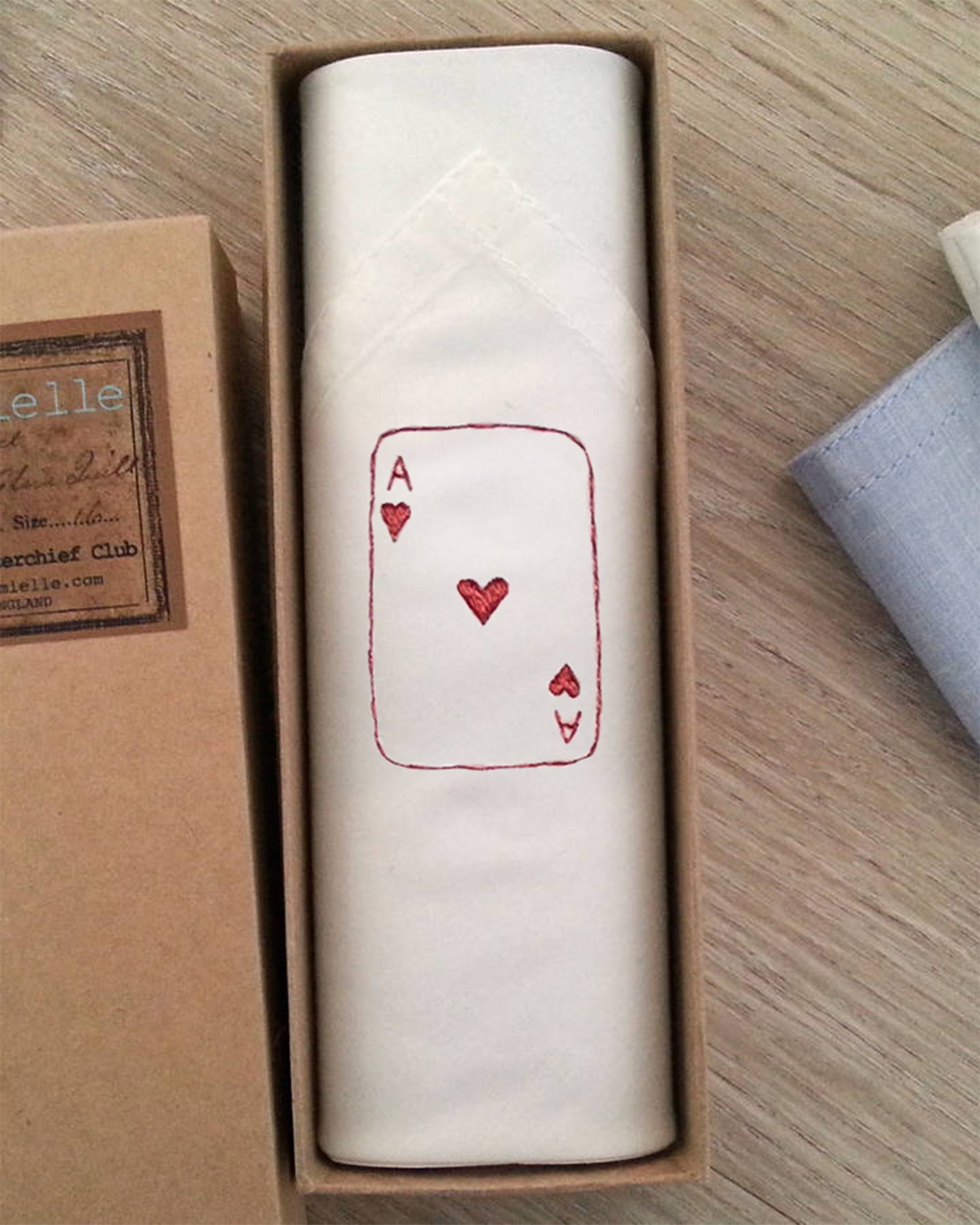 Hankie Ace of Hearts 40x40cm