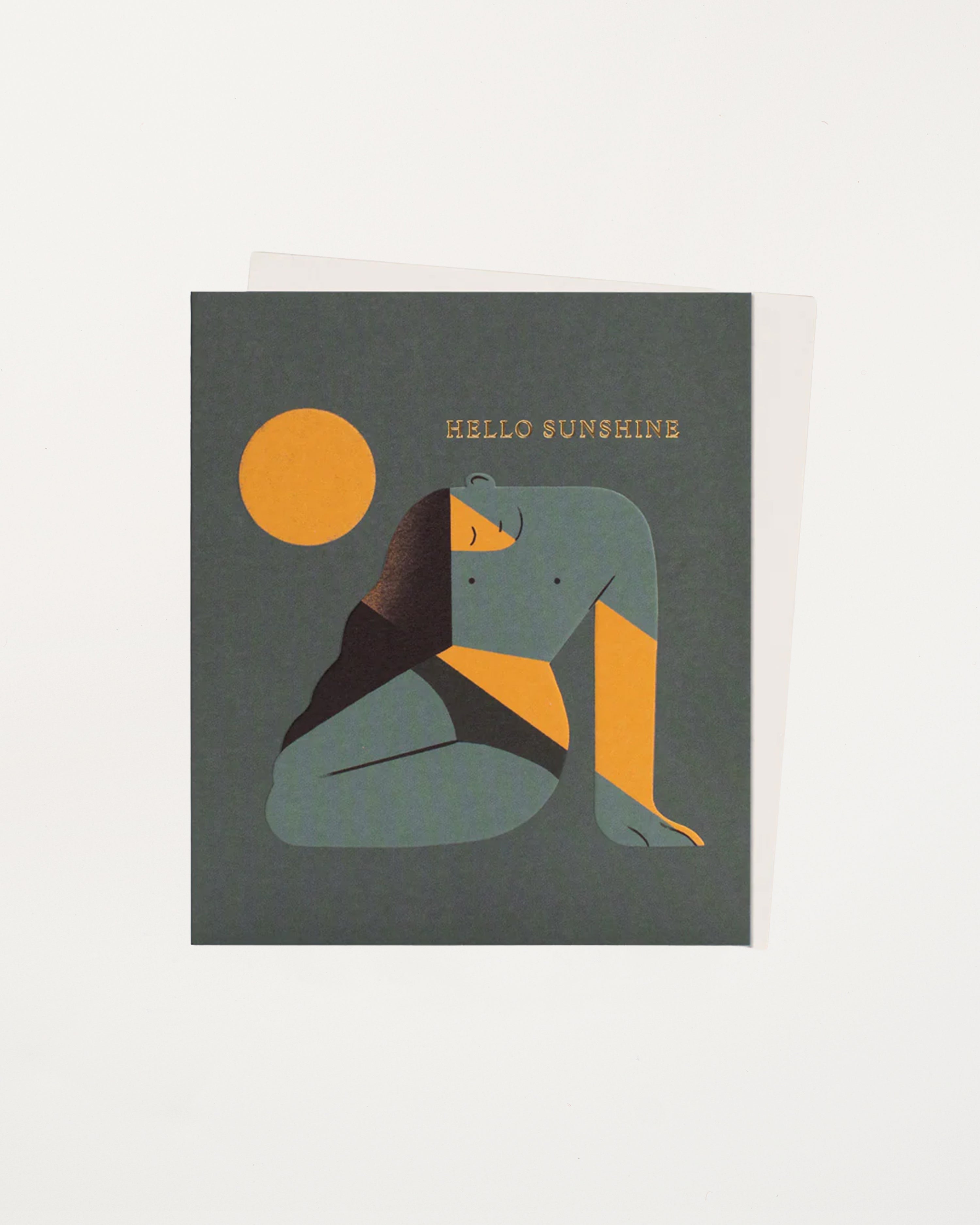 Hello Sunshine Art Note Card Ana Gaman