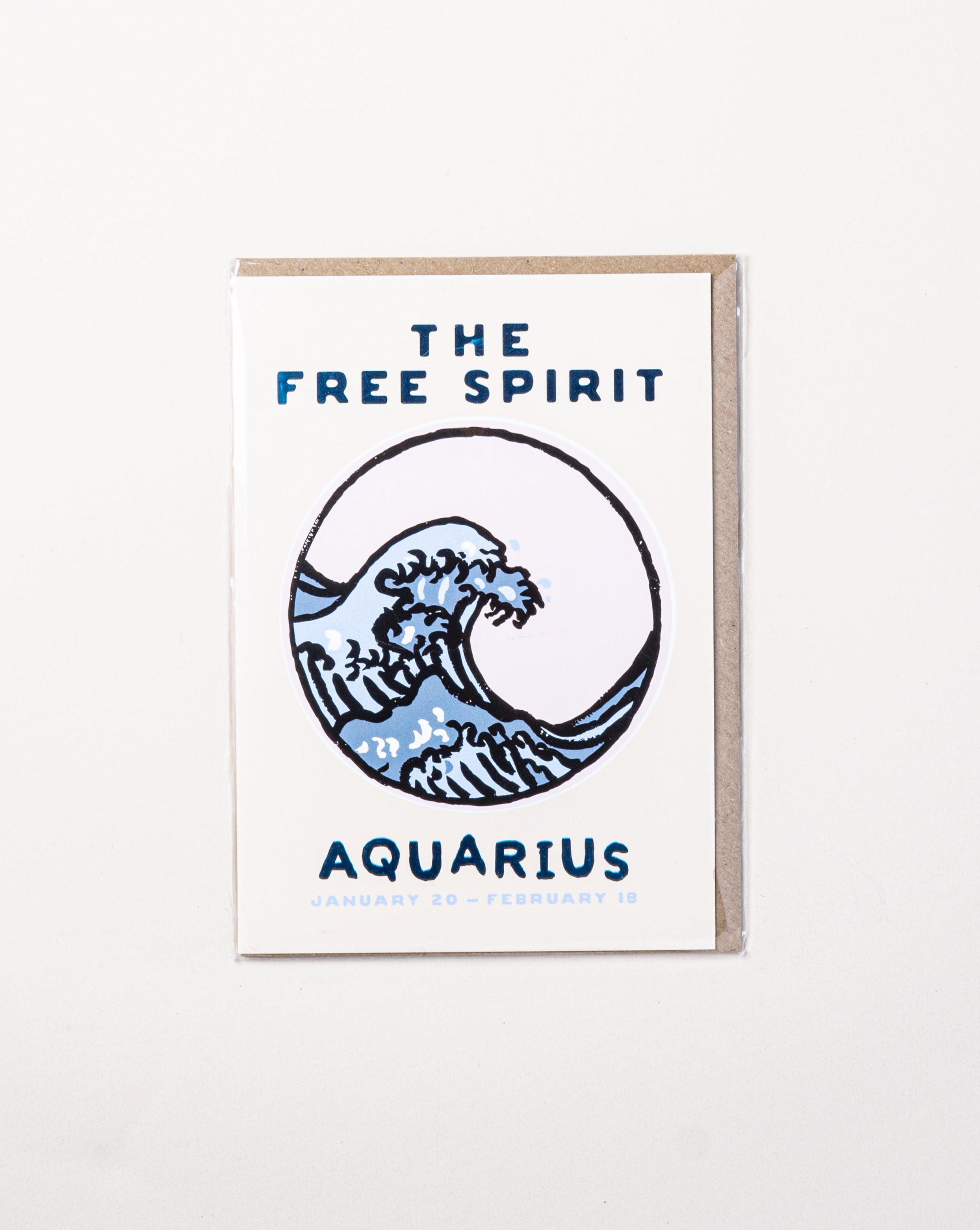 Aquarius The Free Spirit Card