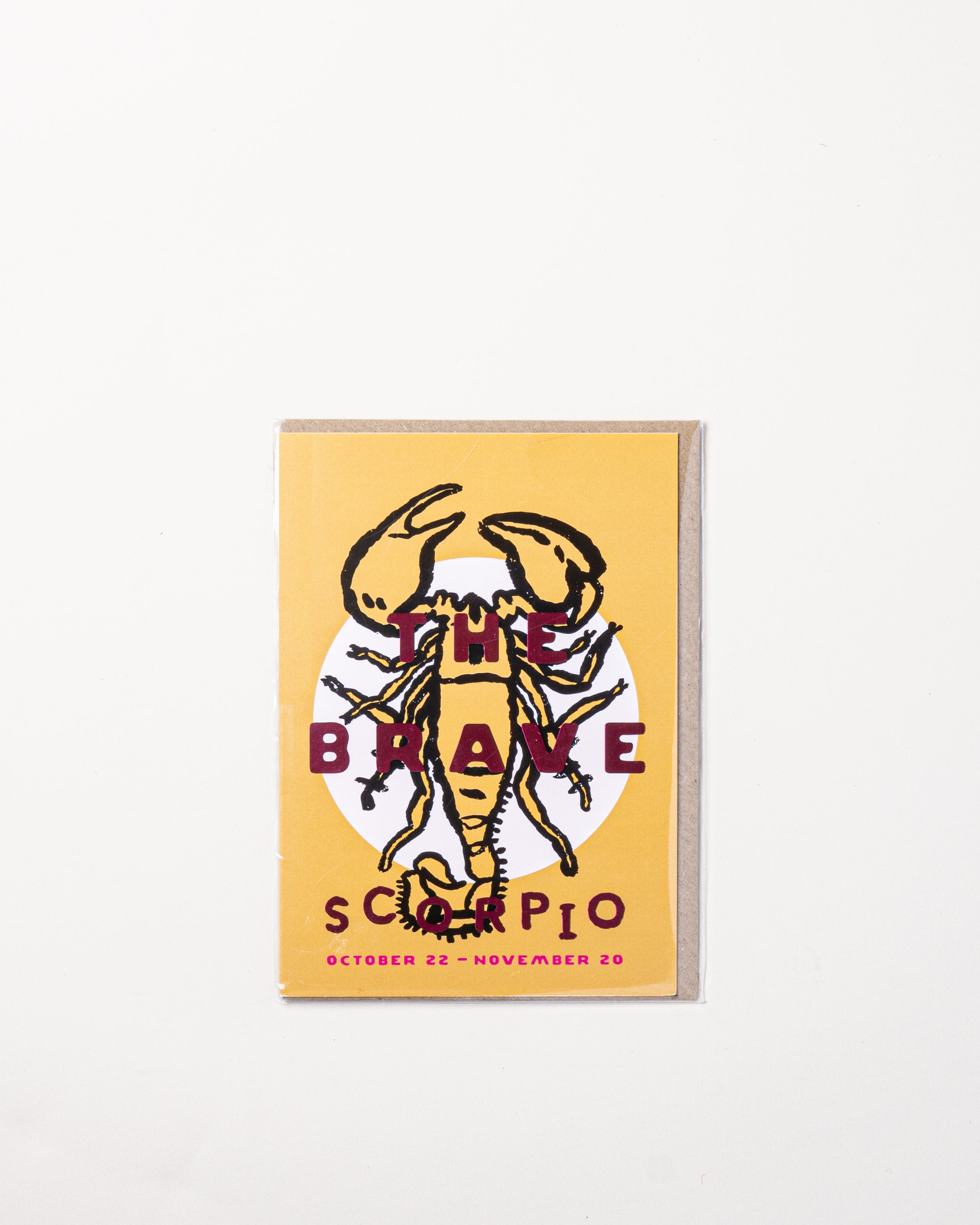 Scorpio The Brave Card