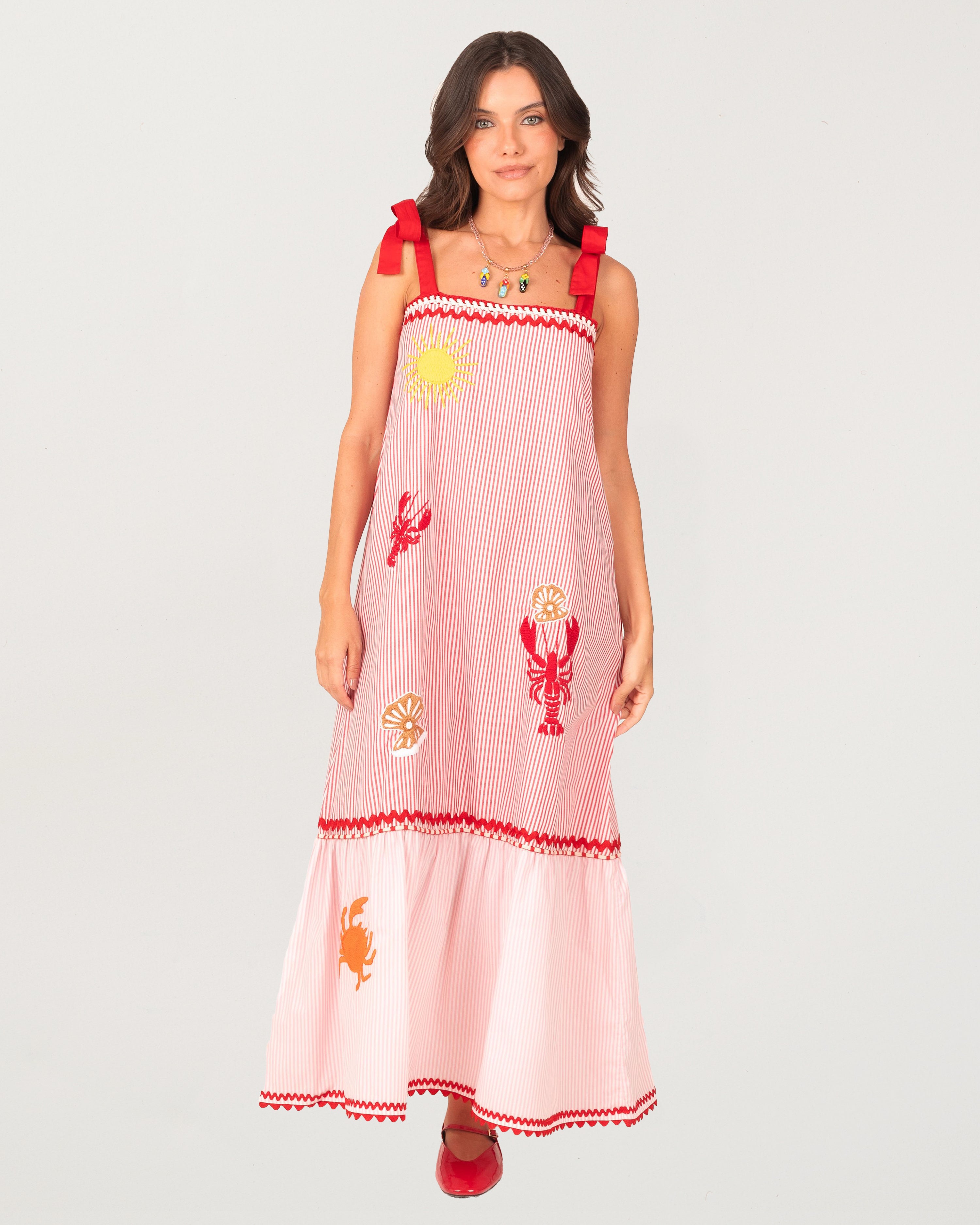 Iris Sol de Janeiro Dress Pink Striped