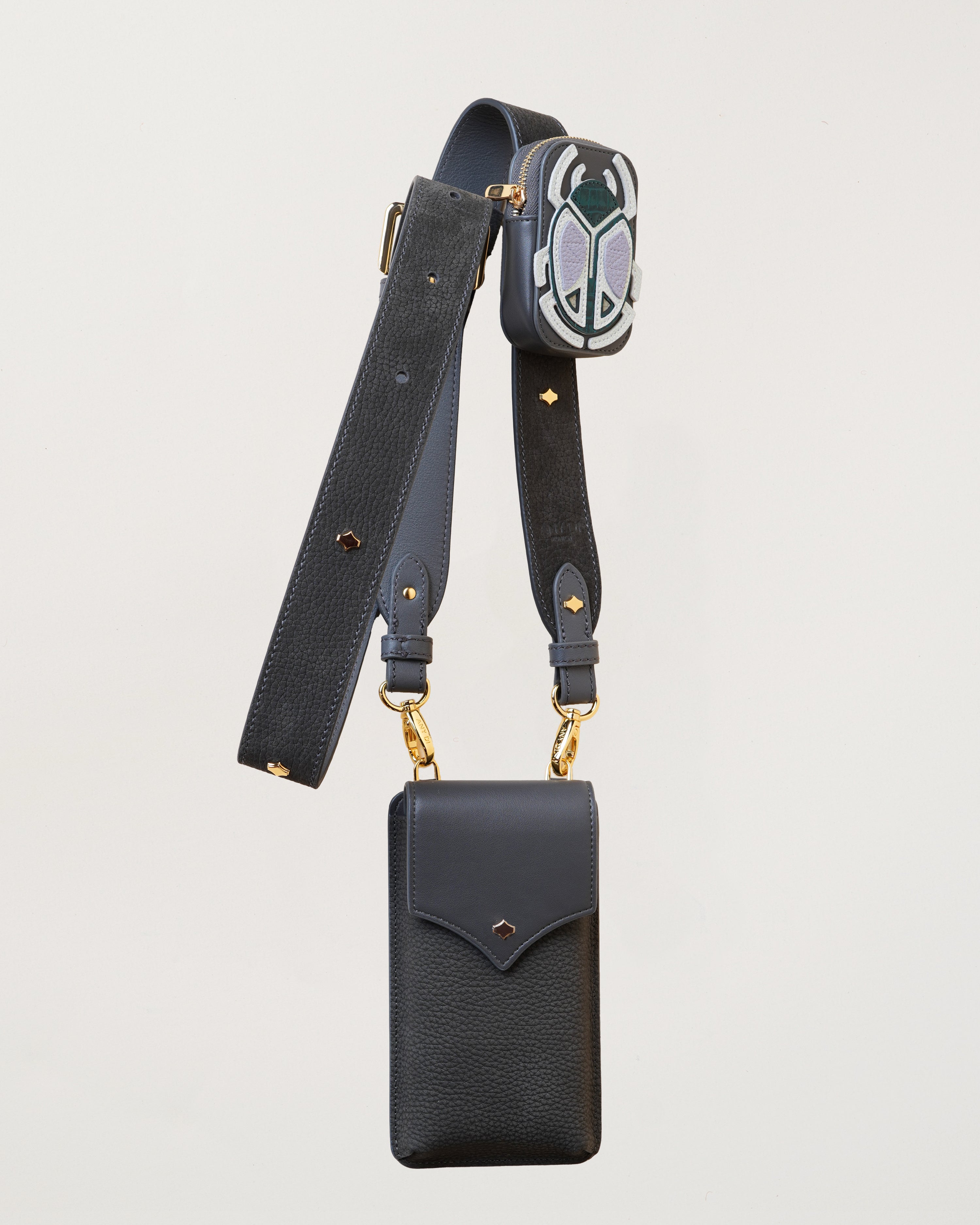 Leather Strap Set Khaki Nubuck