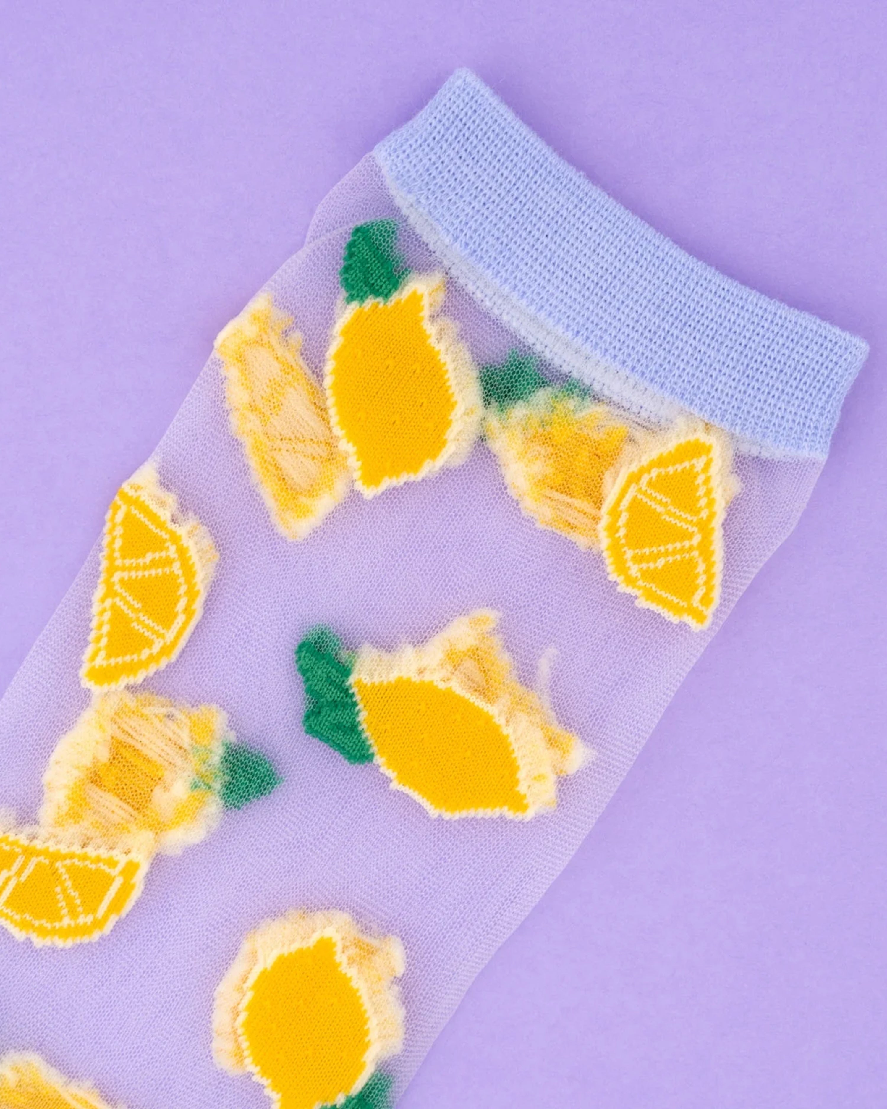 Lemon Sheer Socks