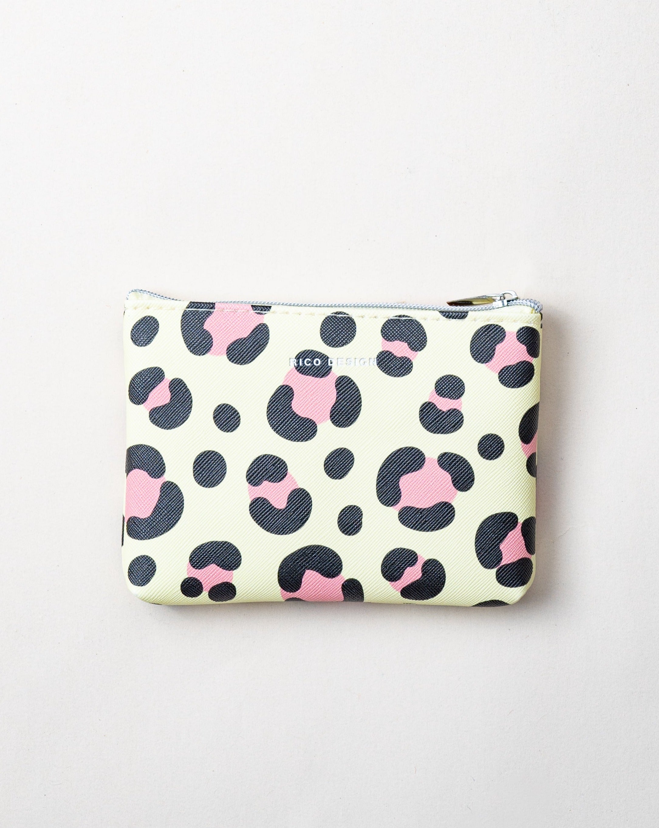 Leopard Print Pouch/Yellow