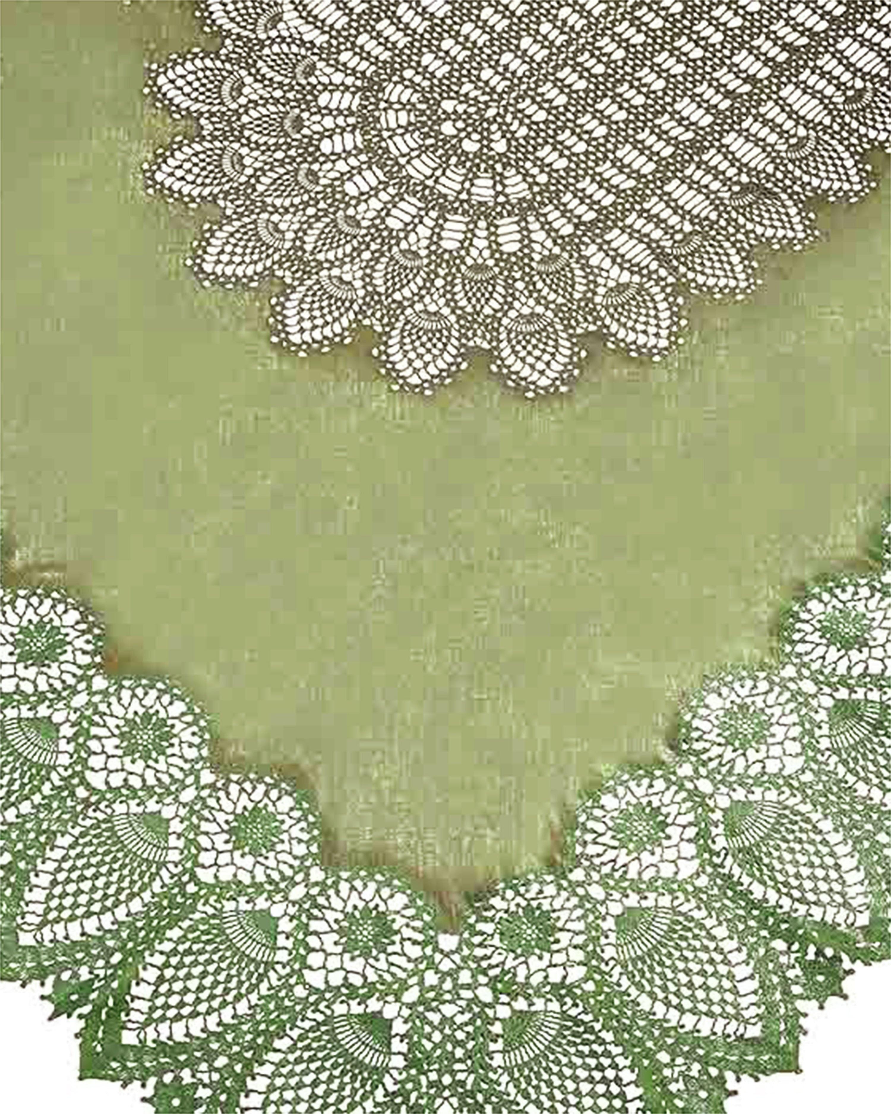 Light Green Vinyl Lace Tablecloth