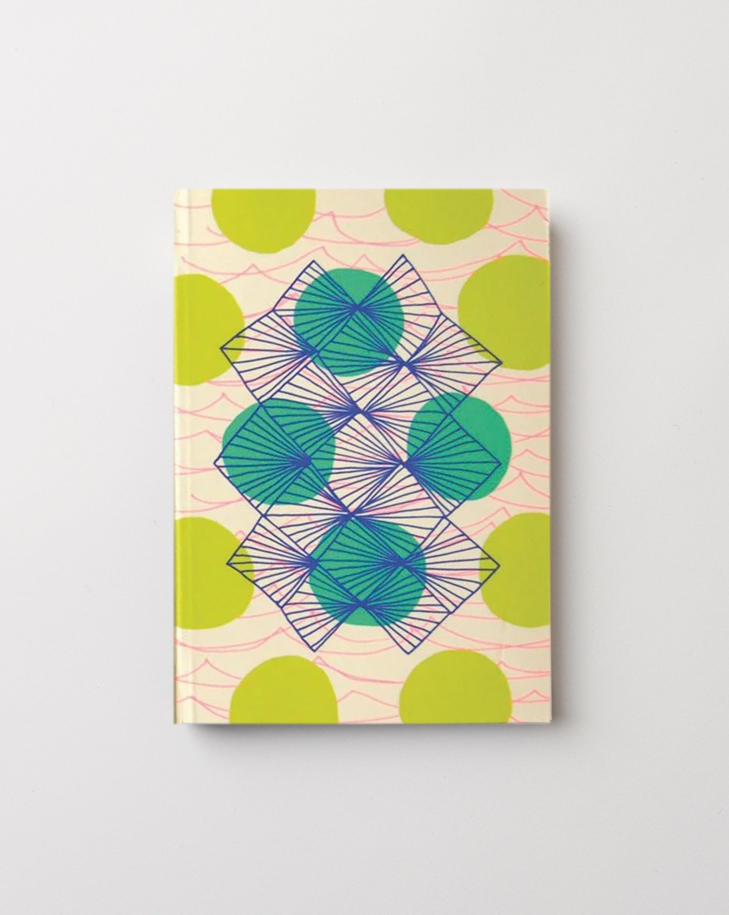 Lime/Blue Circles Notebook