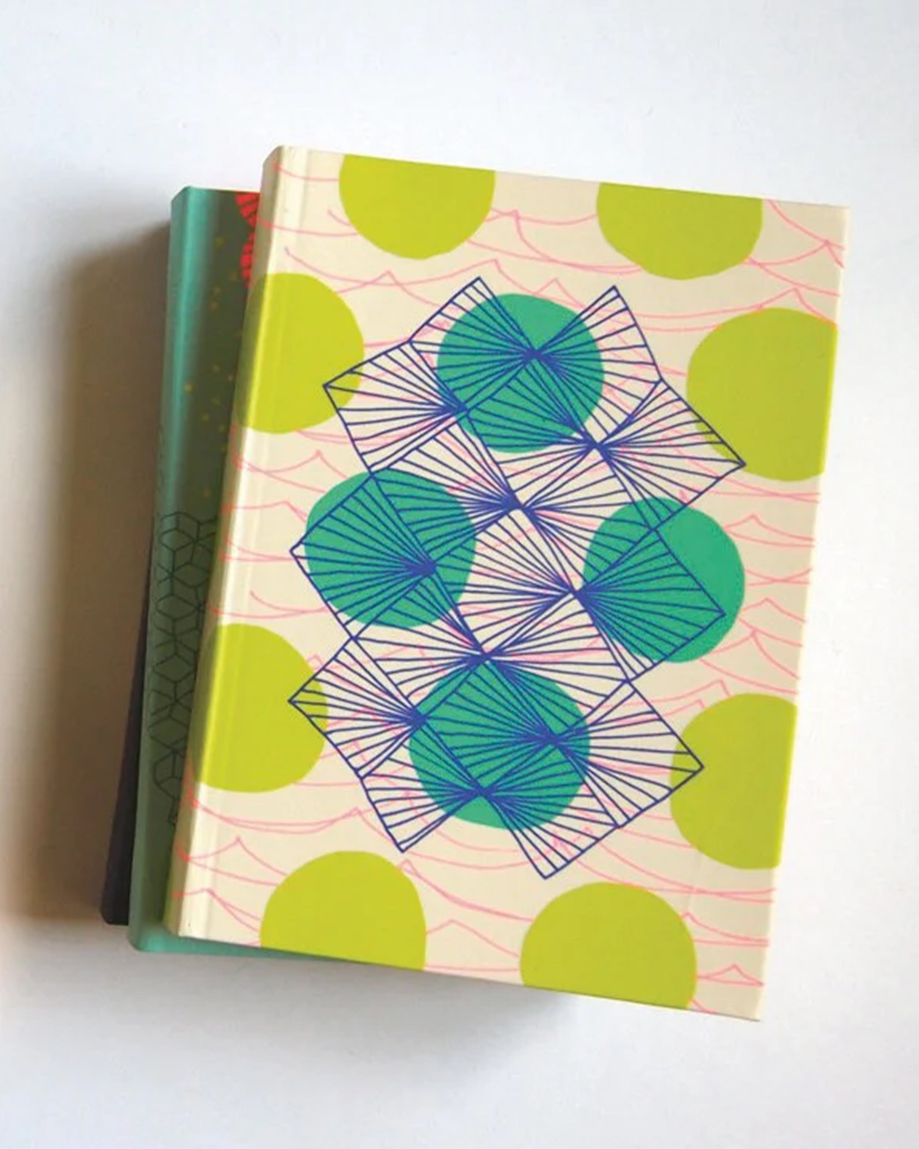 Lime/Blue Circles Notebook