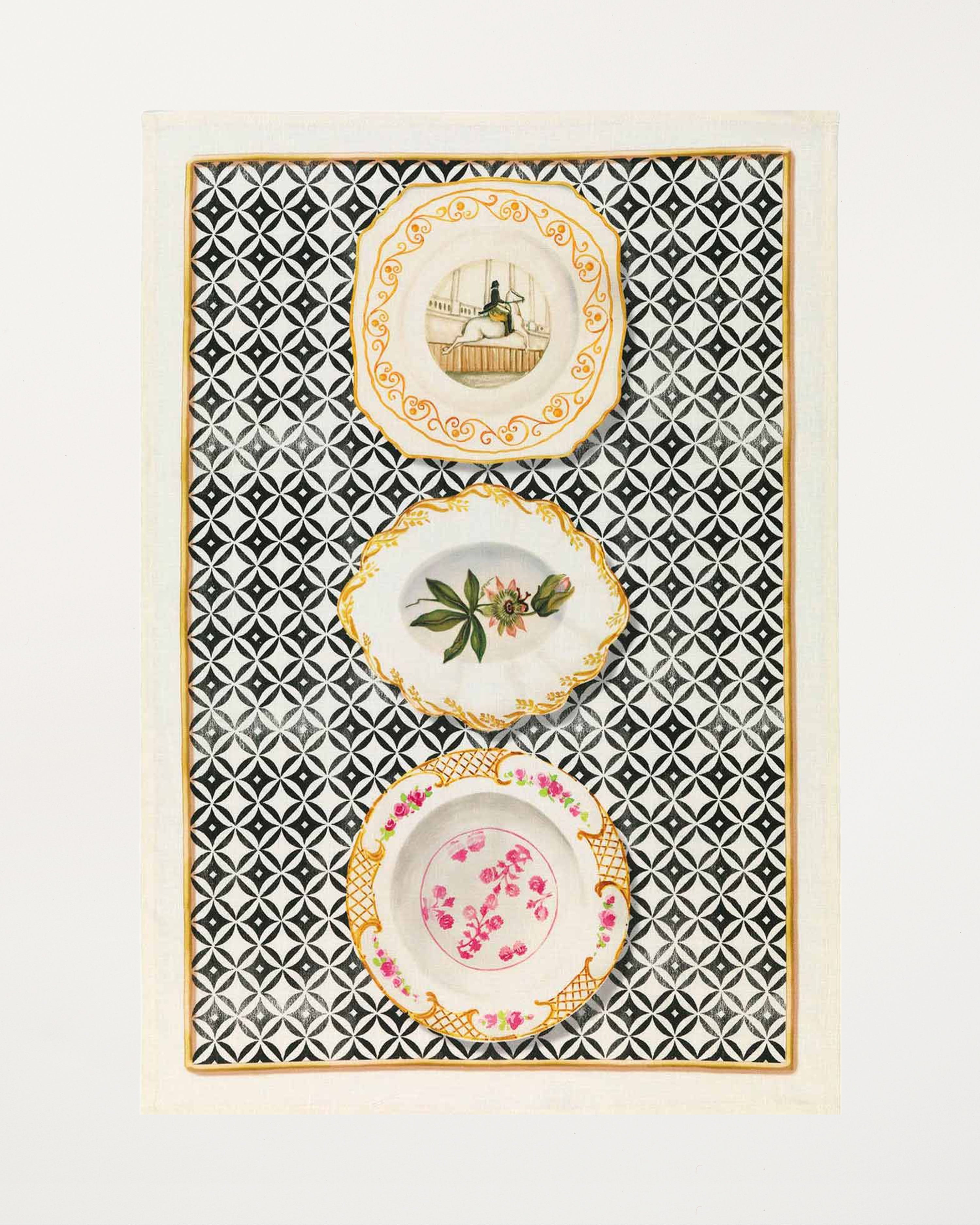 Limoges Black Kitchen Towel 50x70cm