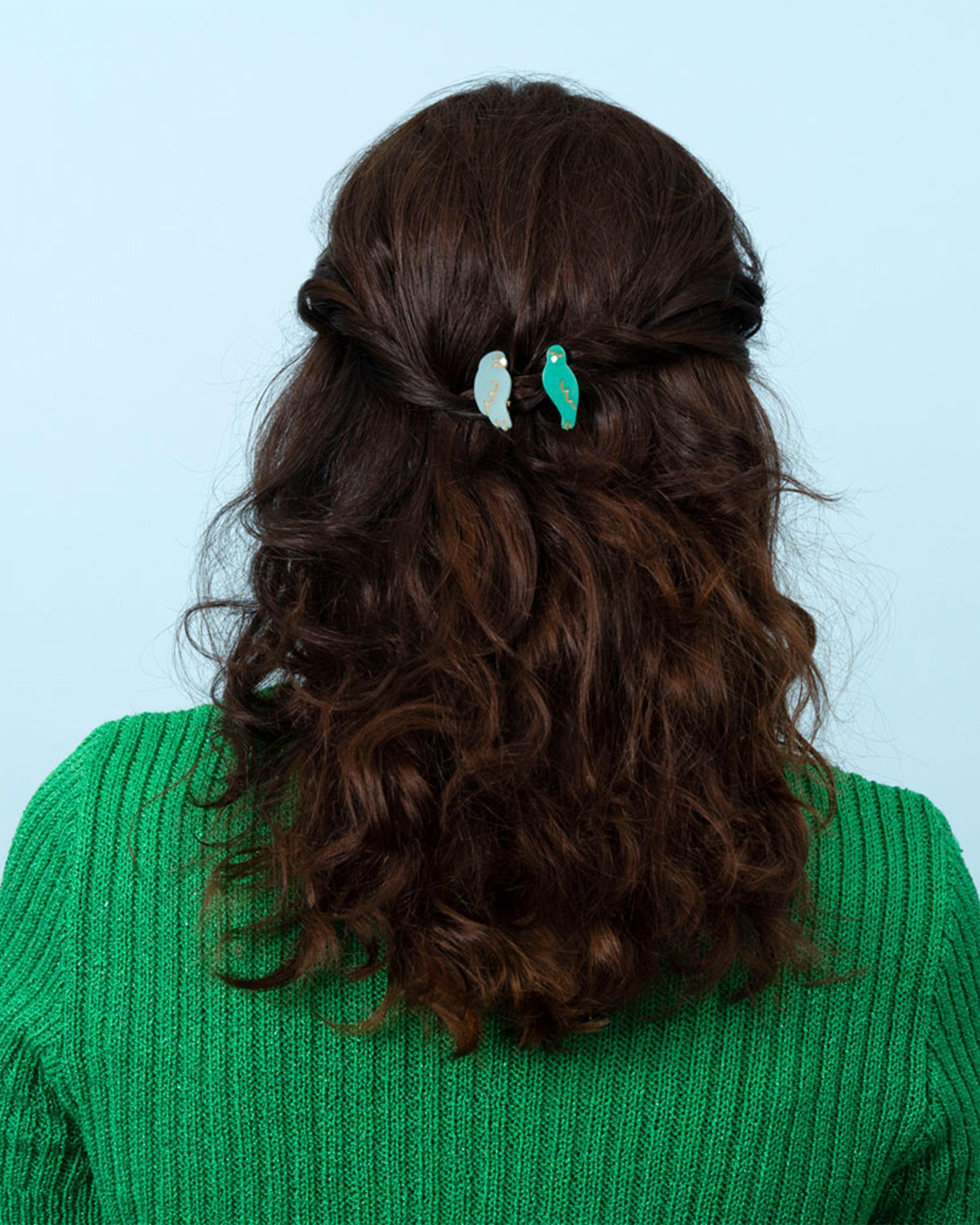 Lovebirds Hair Clip Set