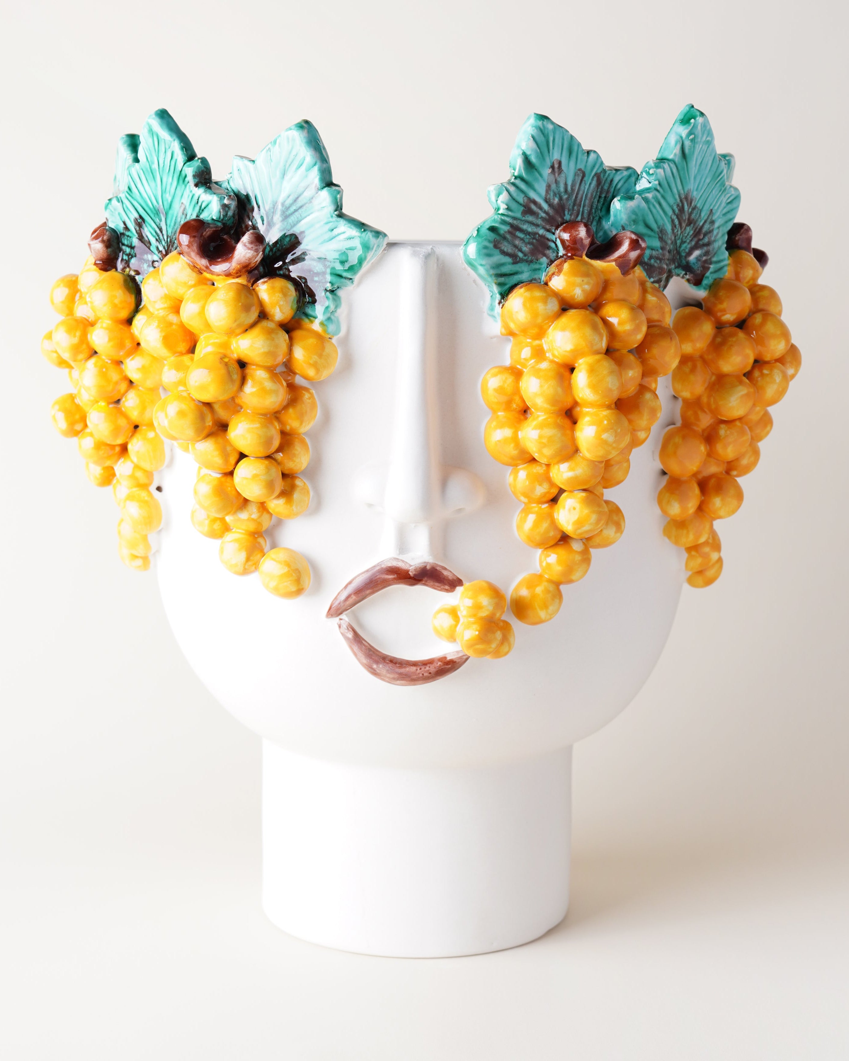 Malvasia Yellow Grapes Large Vase