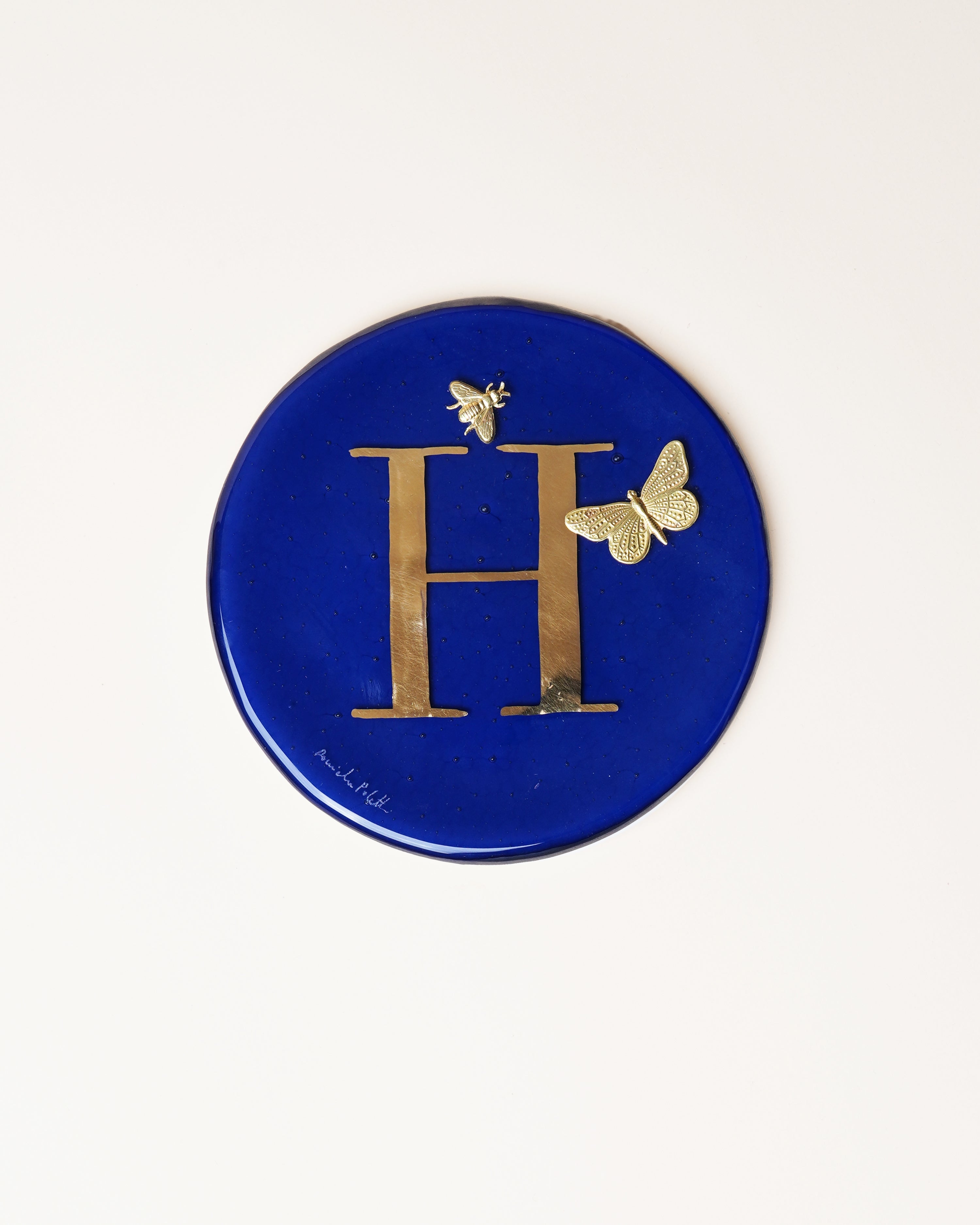 Mercury 'H' Plate/Butterfly & Bee D14cm