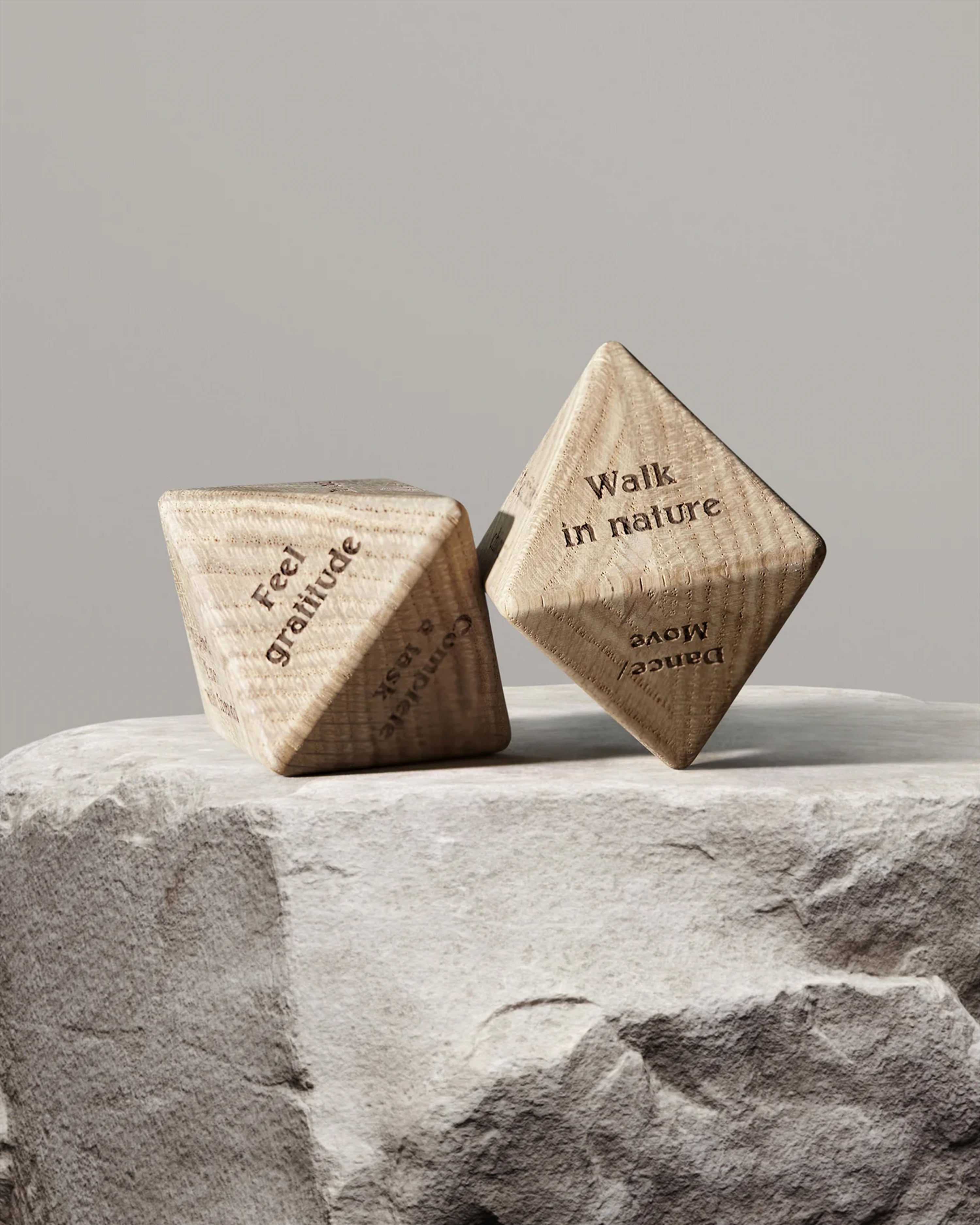 Mindfulness Wooden Dice CC1