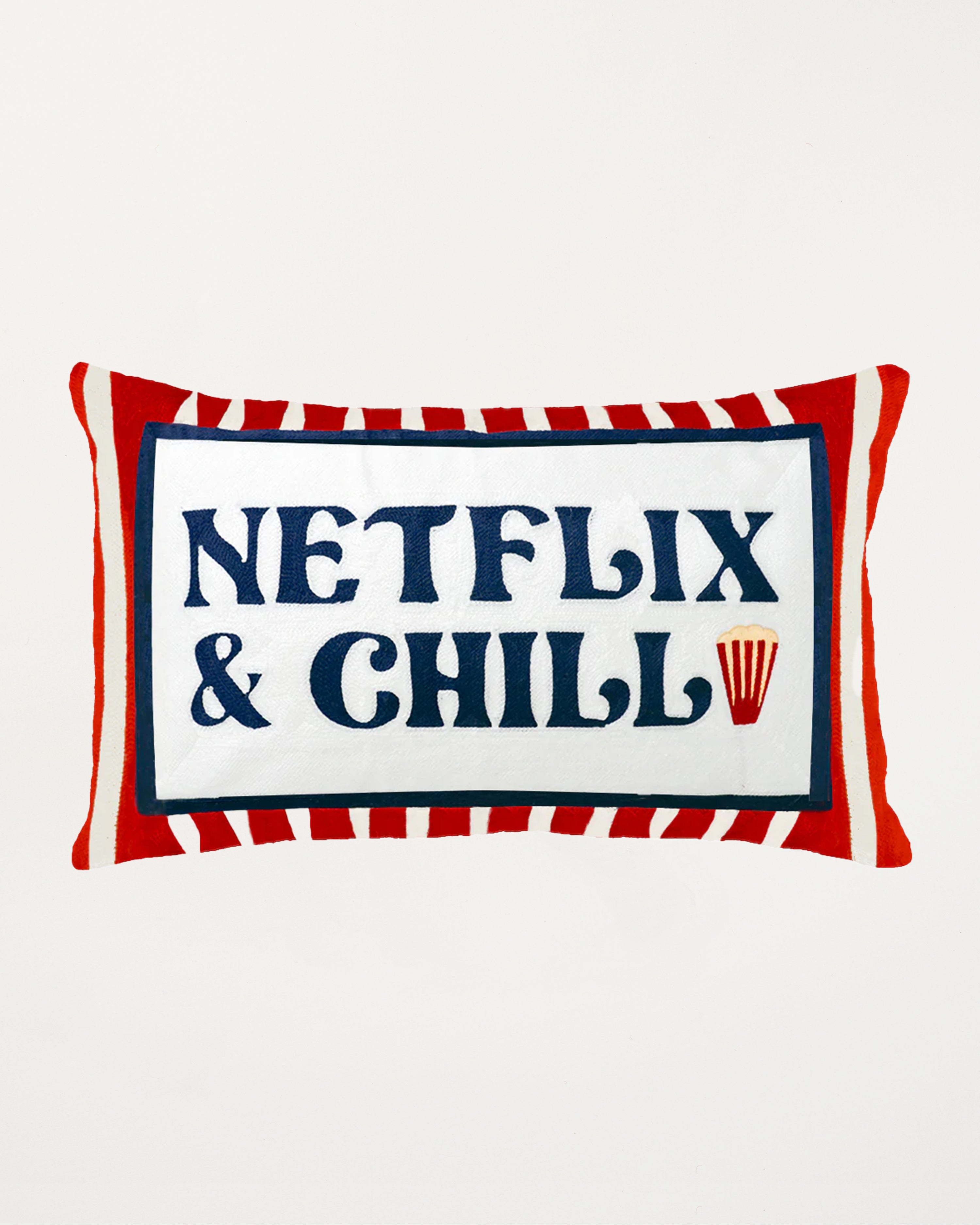 Netflix & Chill Needlepoint Cushion