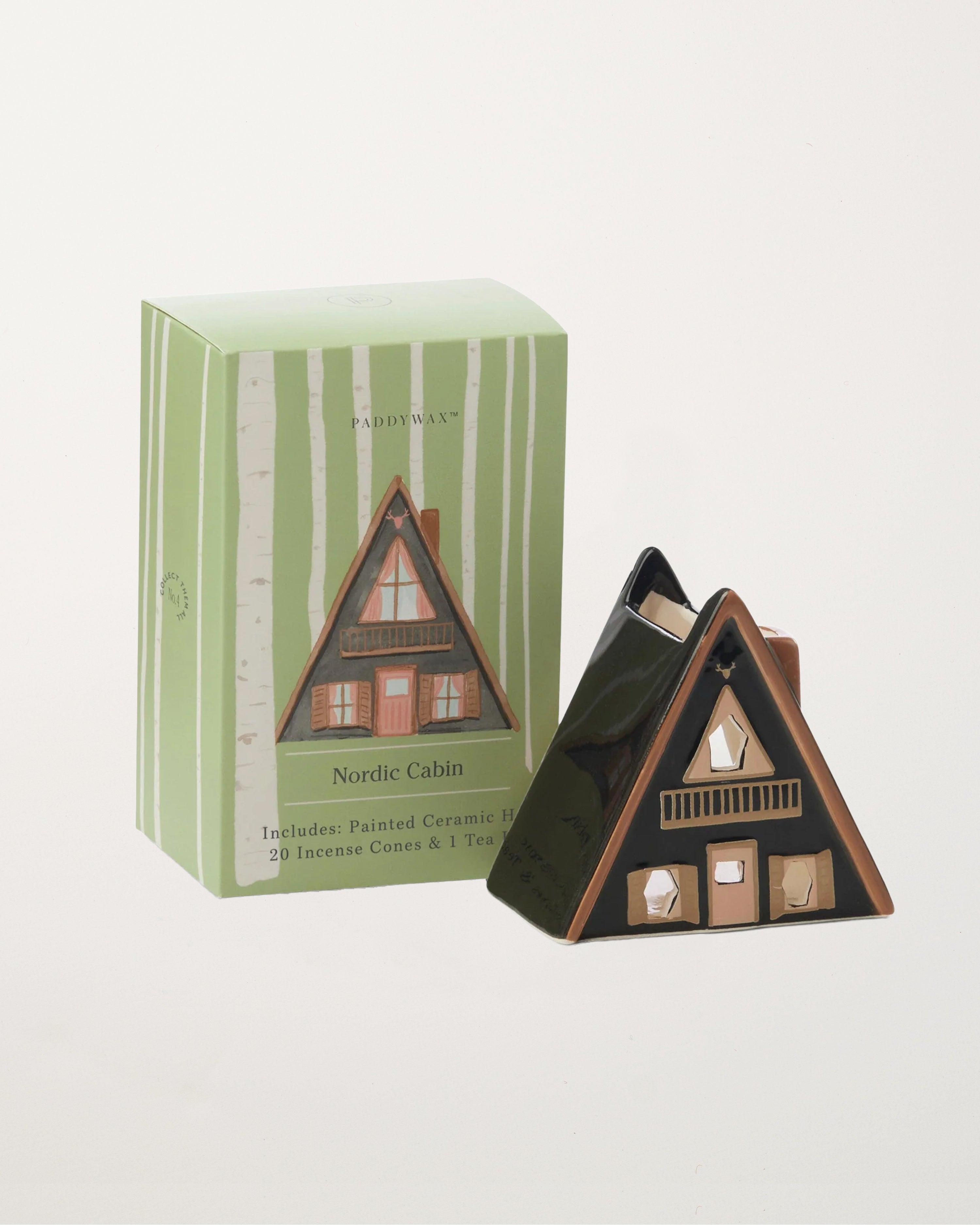 No. 01 Nordic Cabin Style Incense & Tea Light Holder