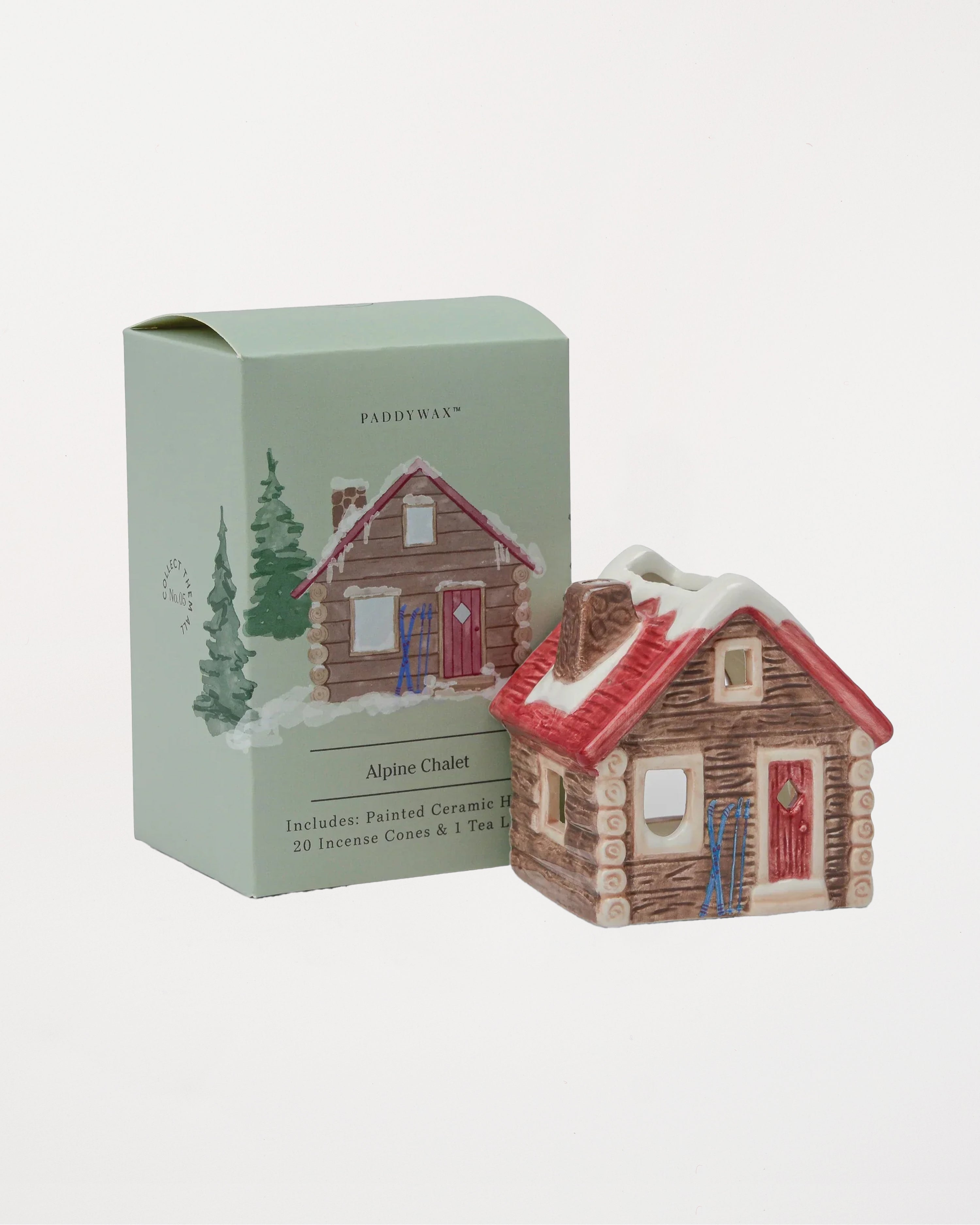No. 05 Alpine Chalet Style Incense & Tea Light Holder