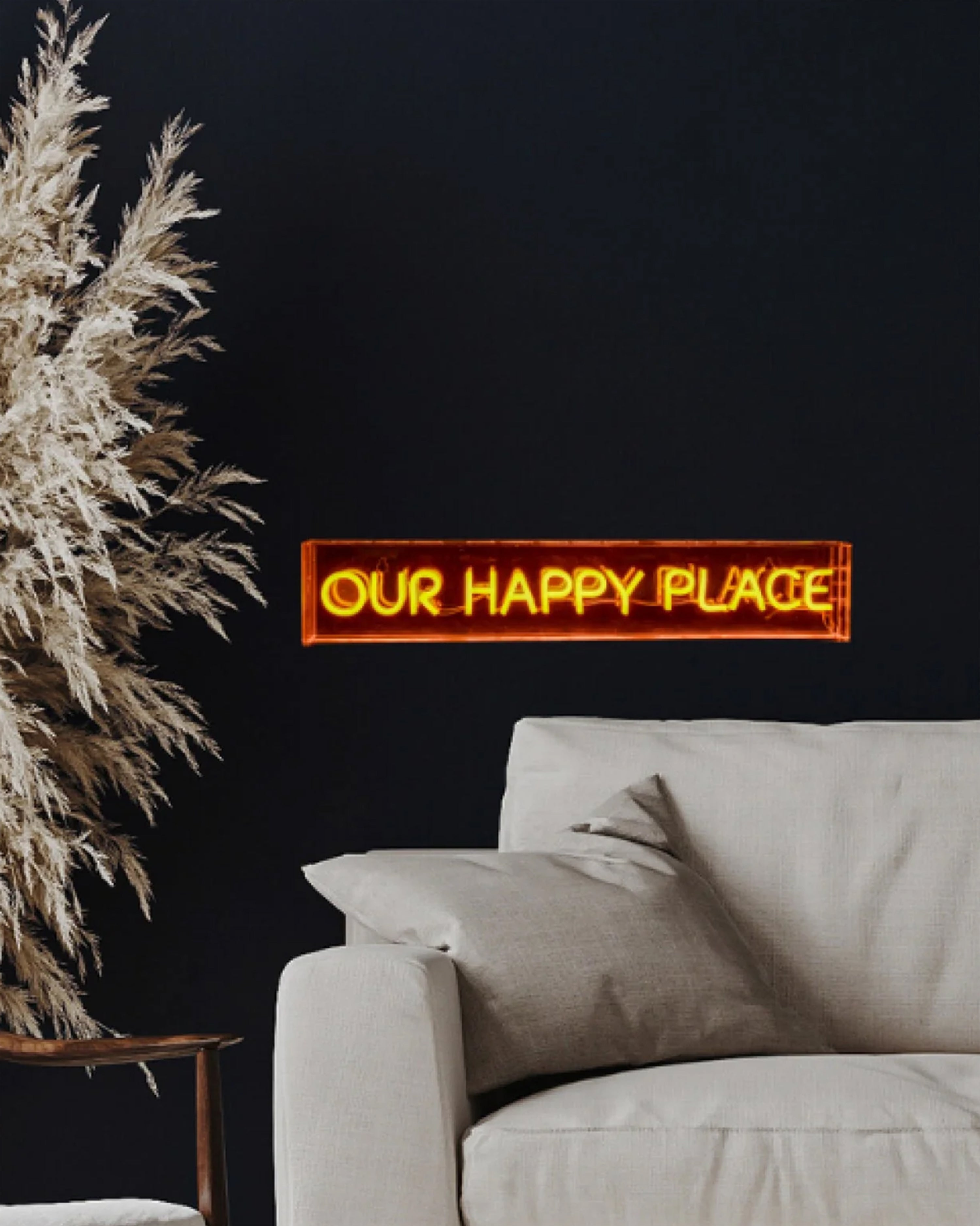 Our Happy Place Neon Lightbox
