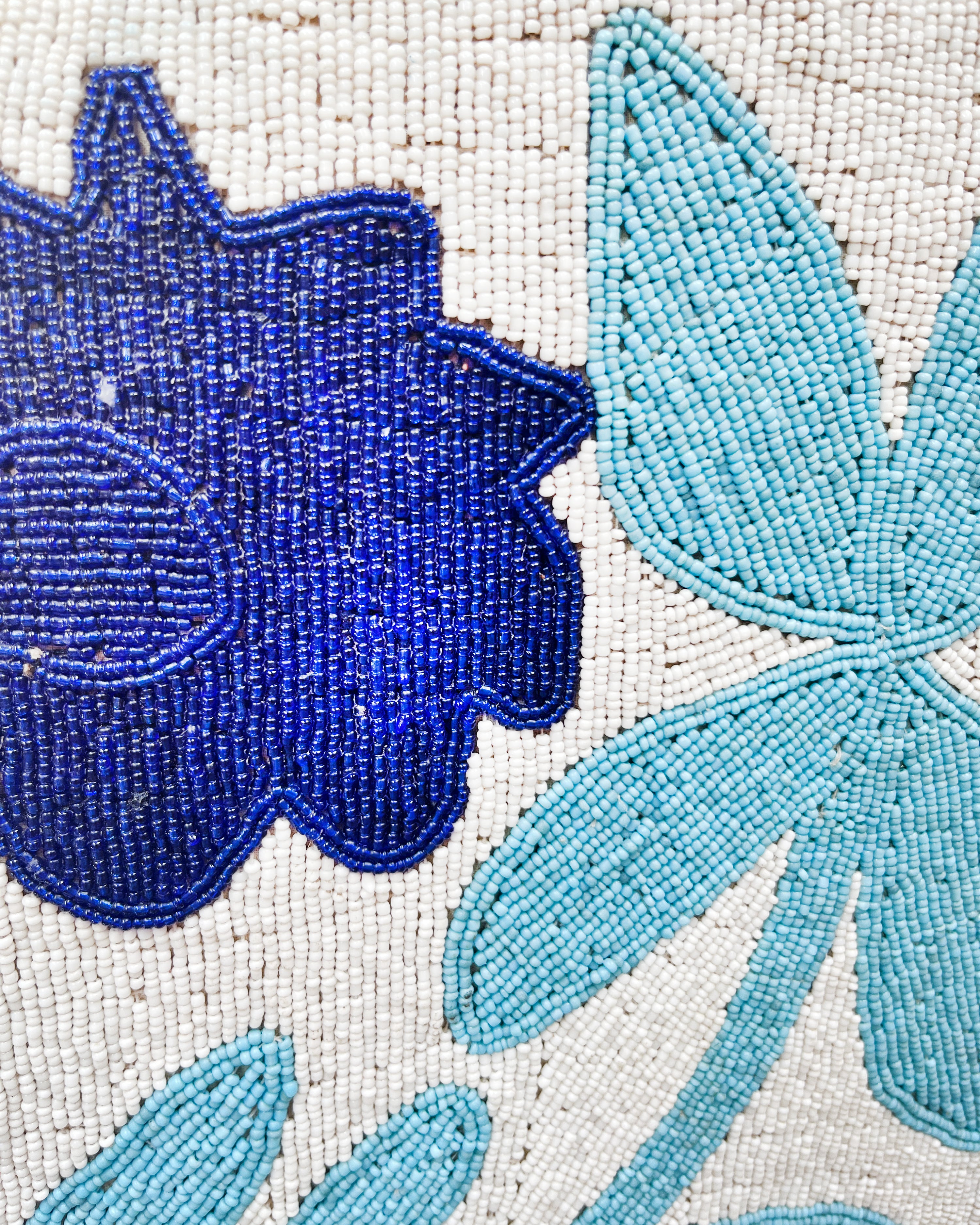 Yoruba Armchair Light & Dark Blue