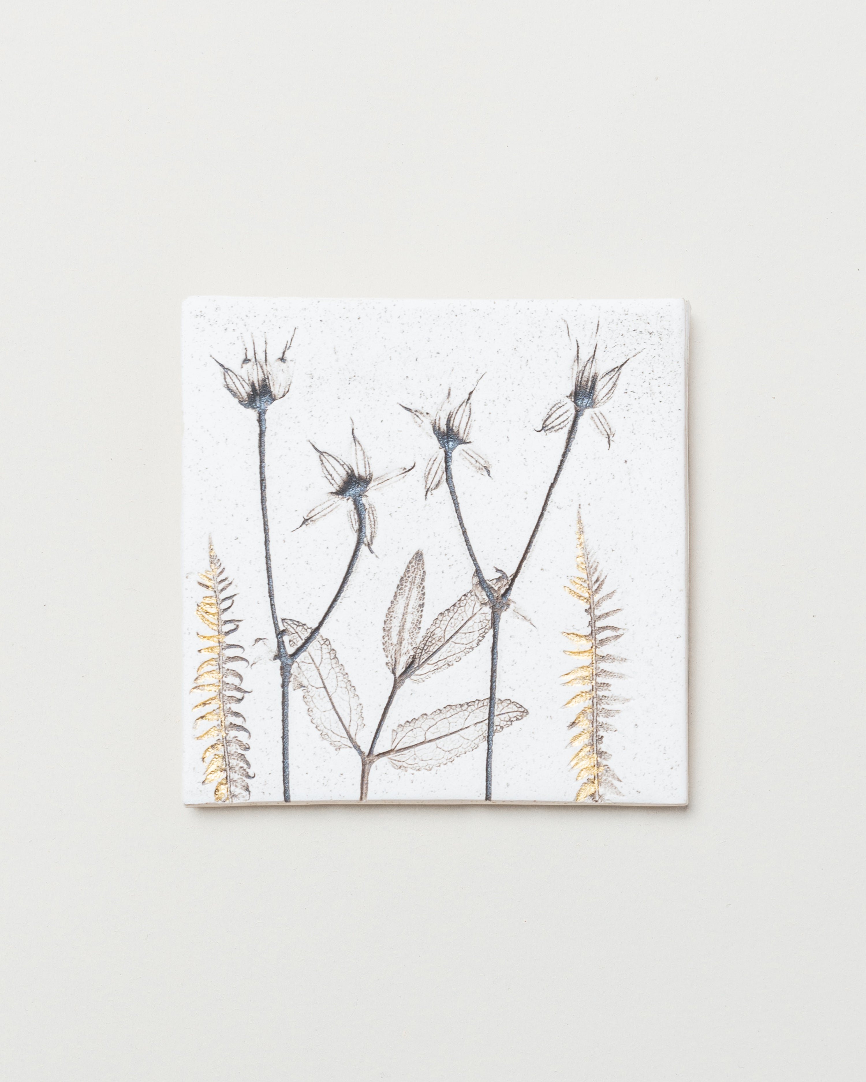 Handmade Botanical Wall Tile