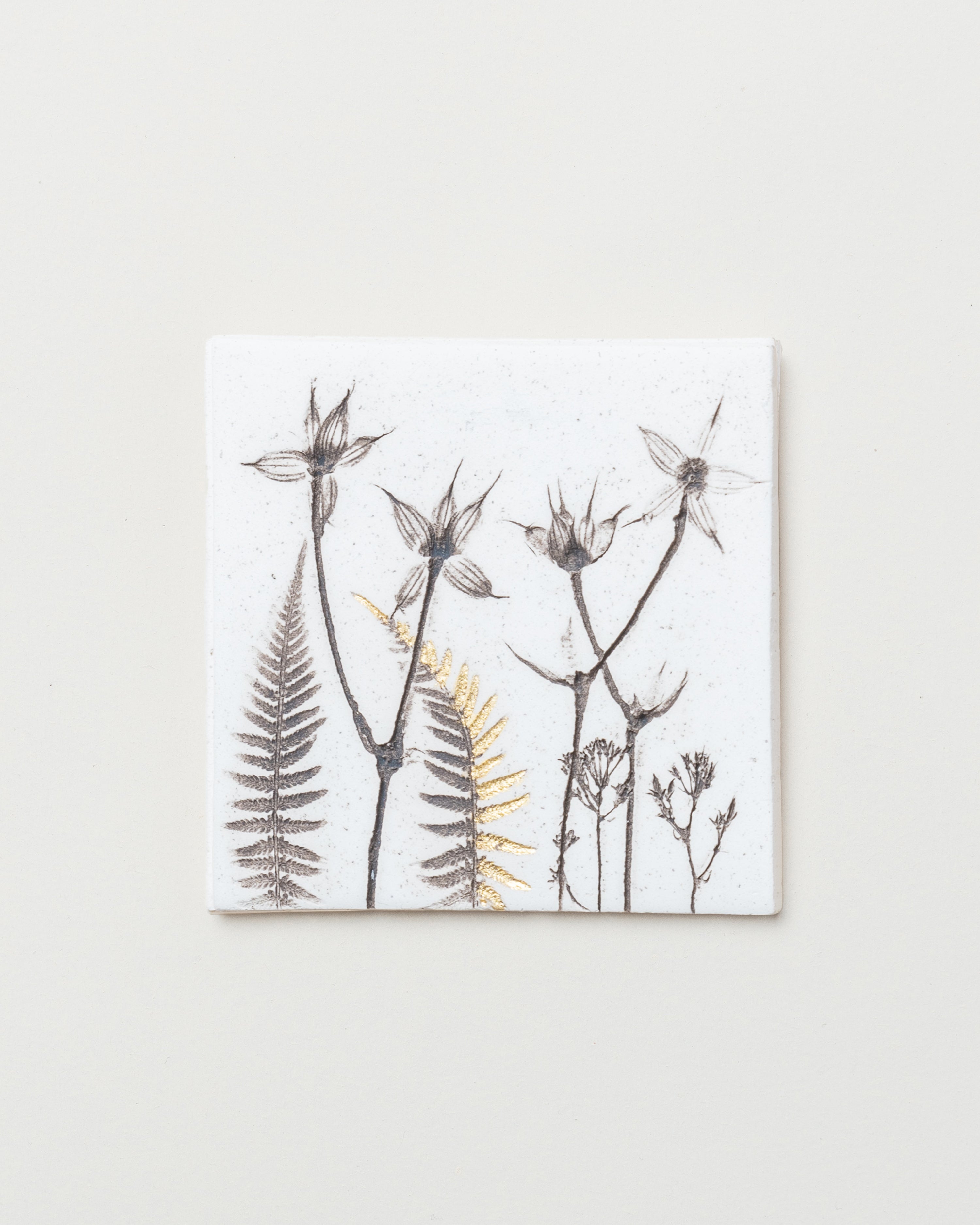 Handmade Botanical Wall Tile