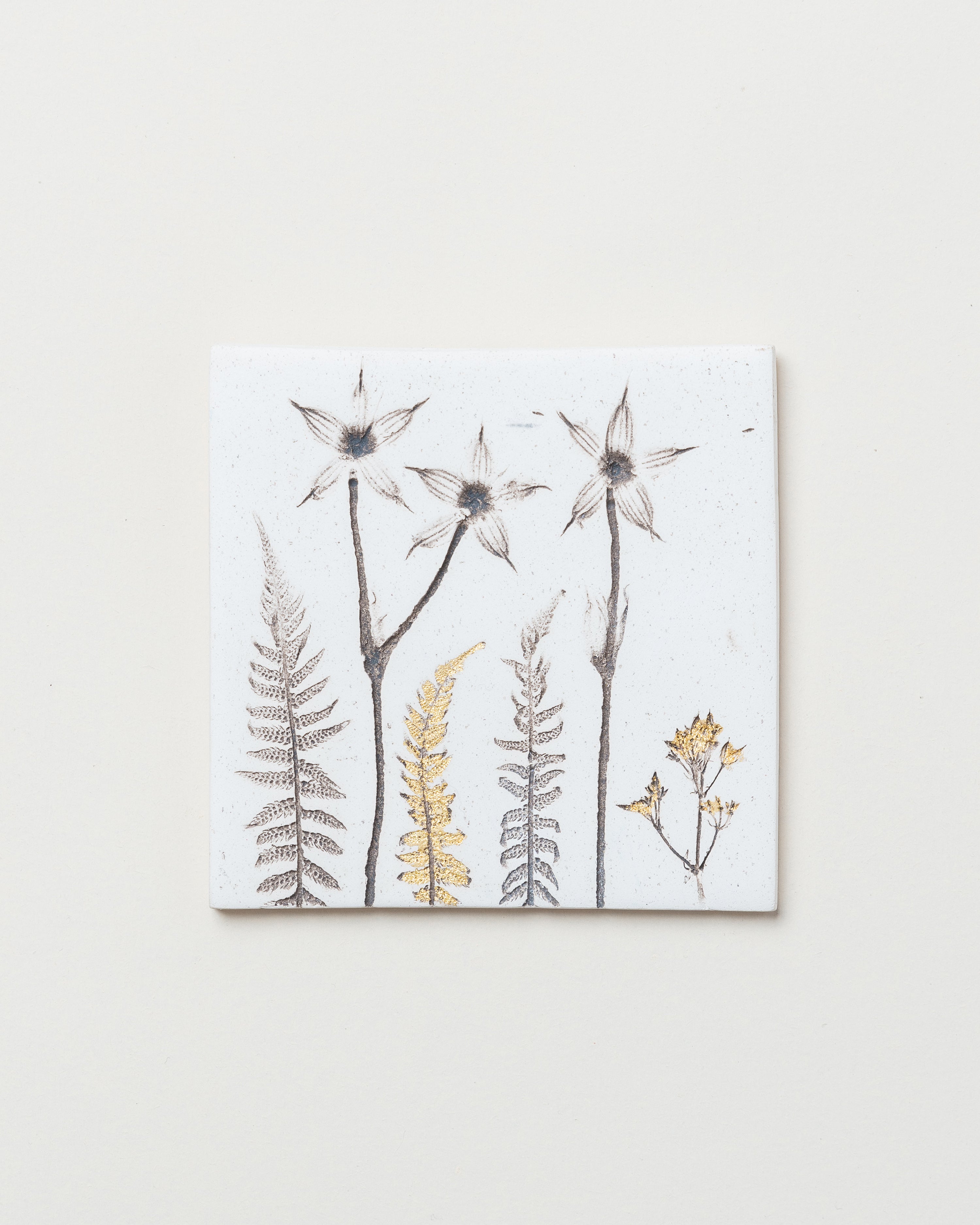 Handmade Botanical Wall Tile