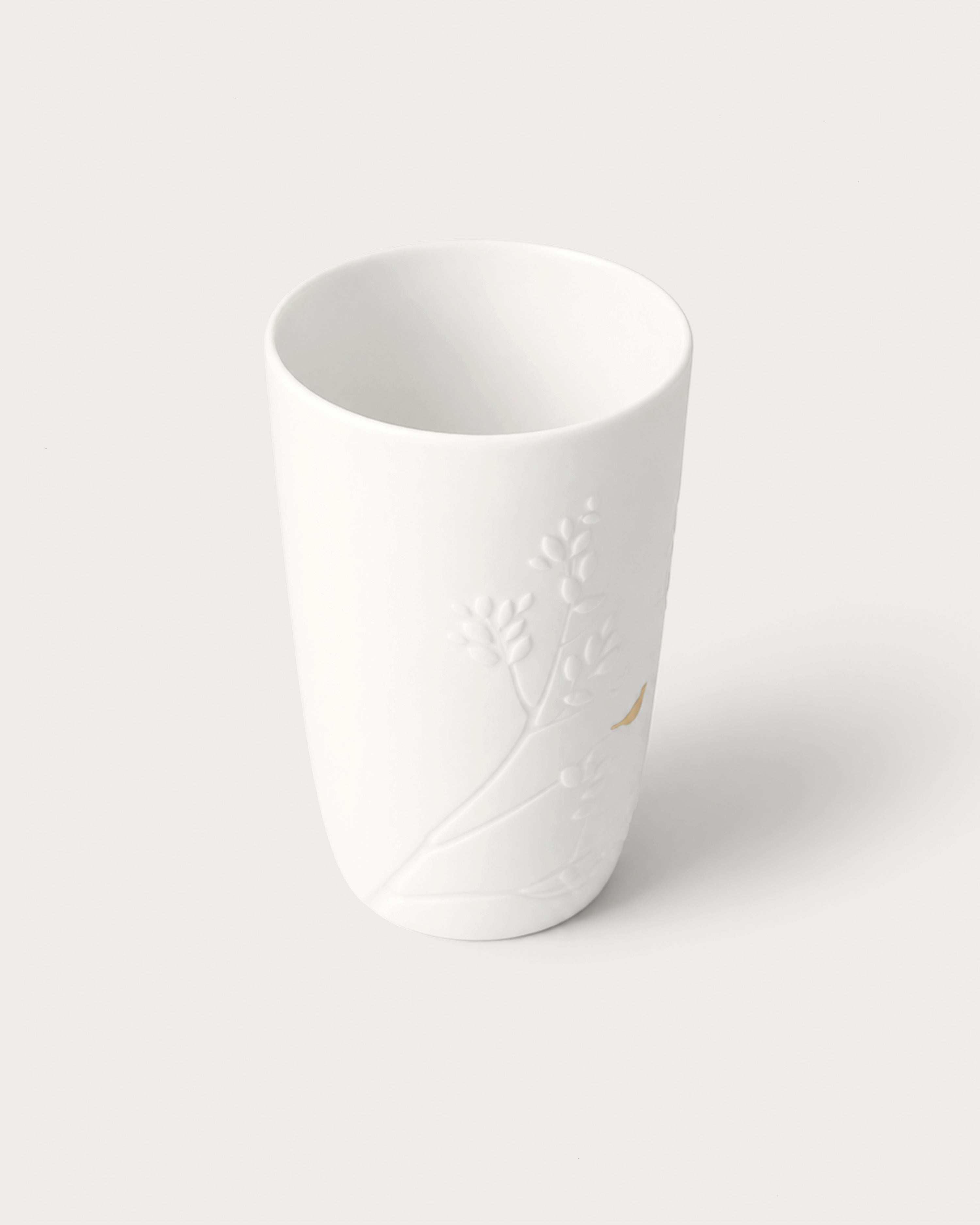 Porcelain Stories Vase Golden Birds