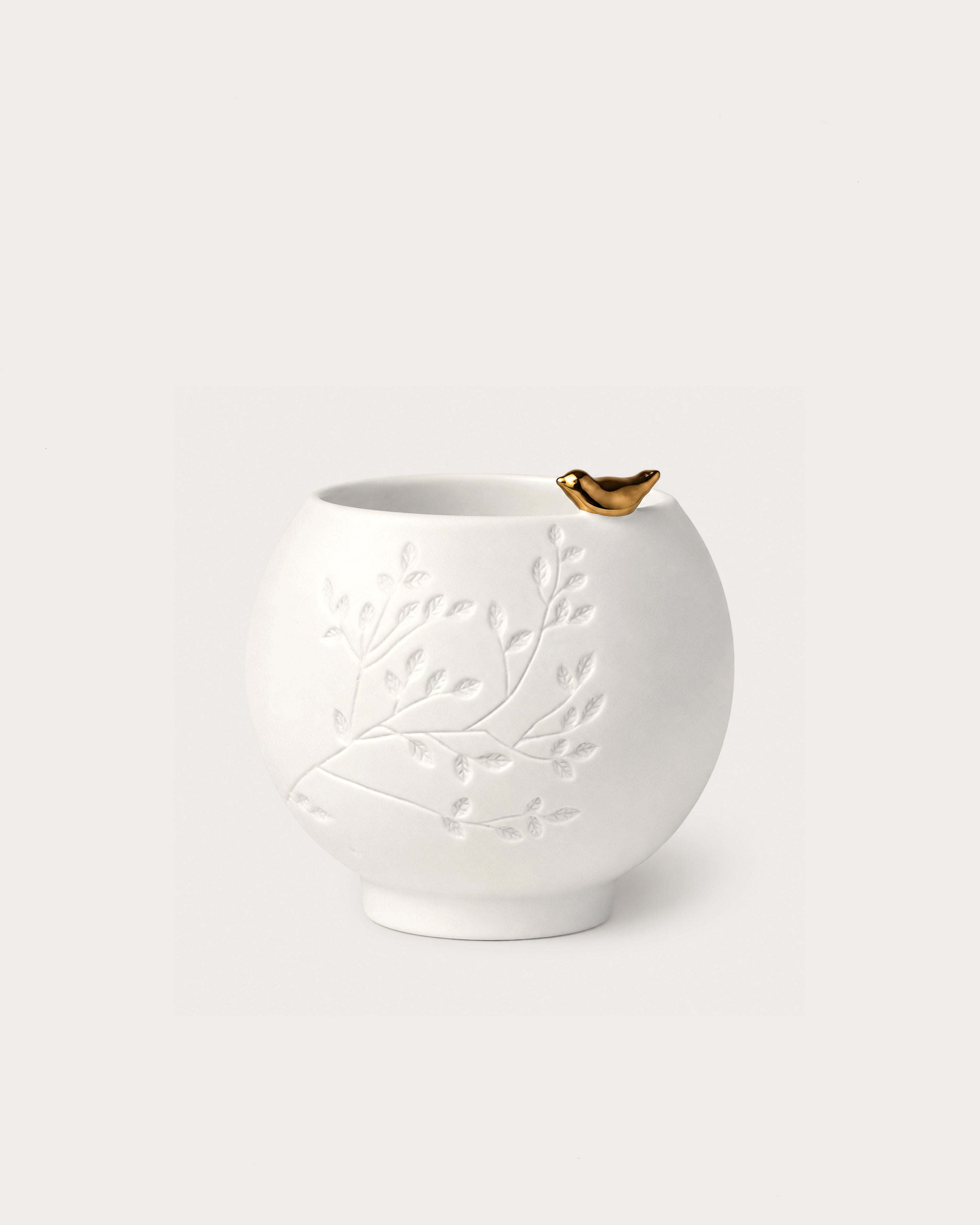 Porcelain Tealight Golden Bird