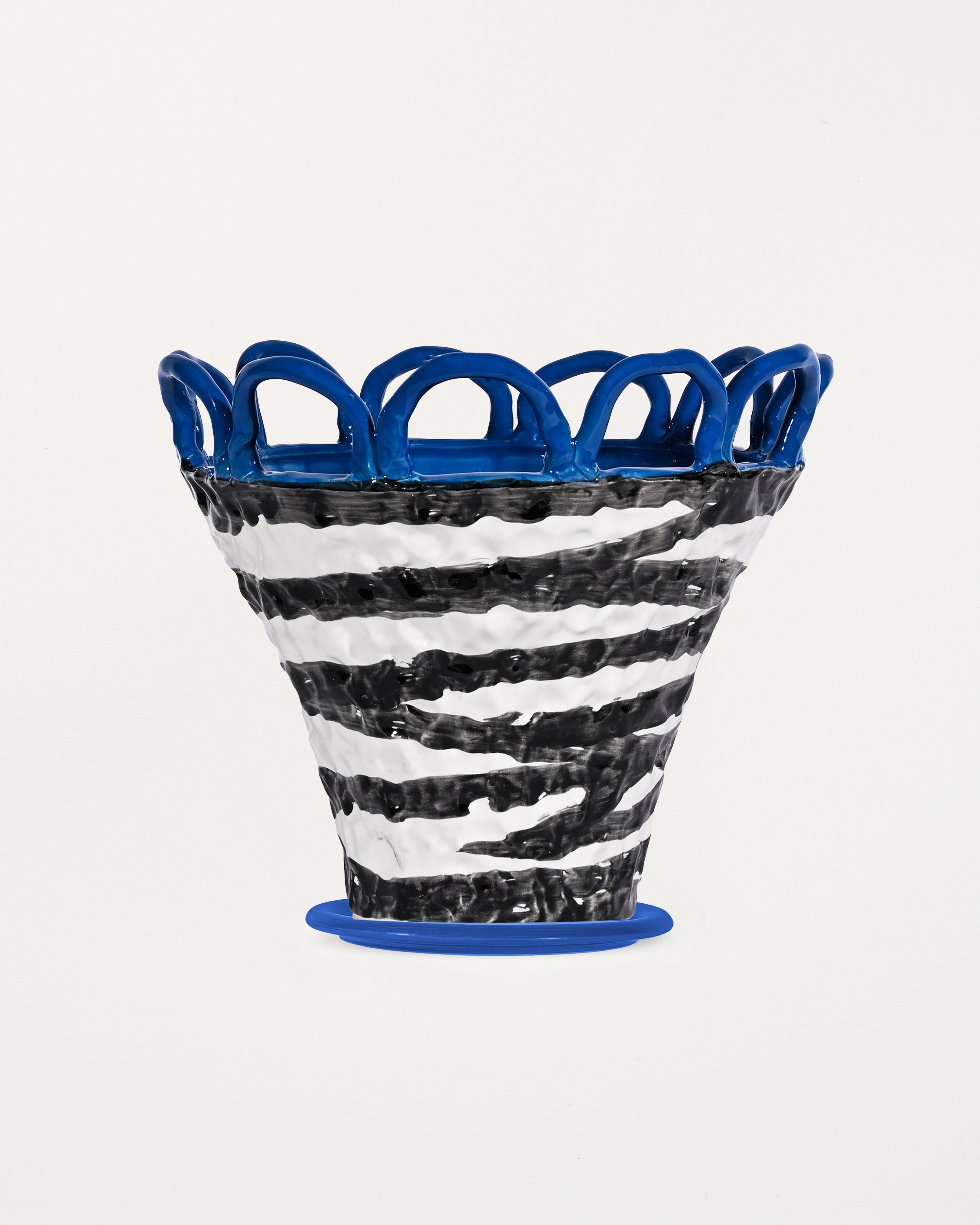 Pot Patty S Zebra/Blue