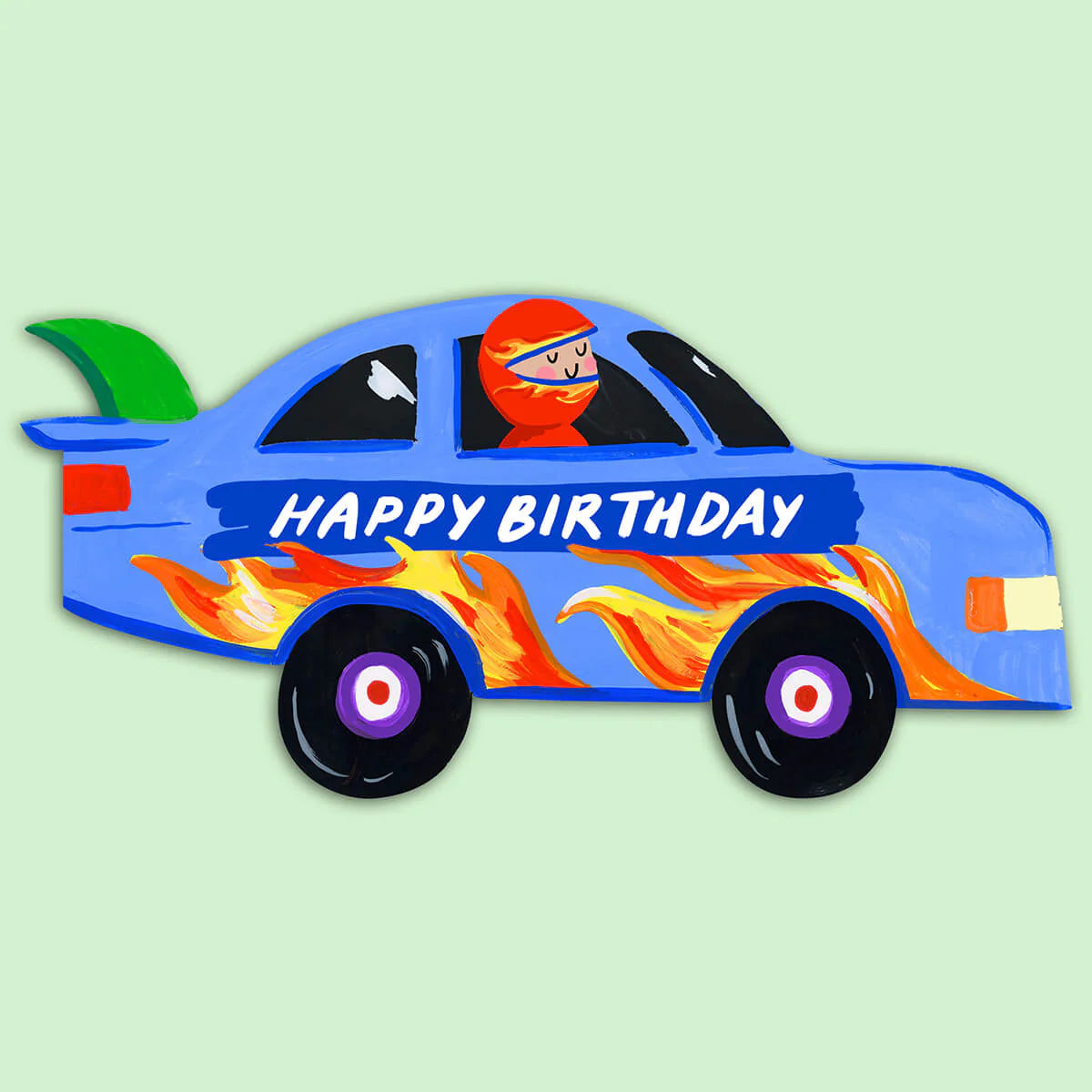 Racing Car Shaped Card