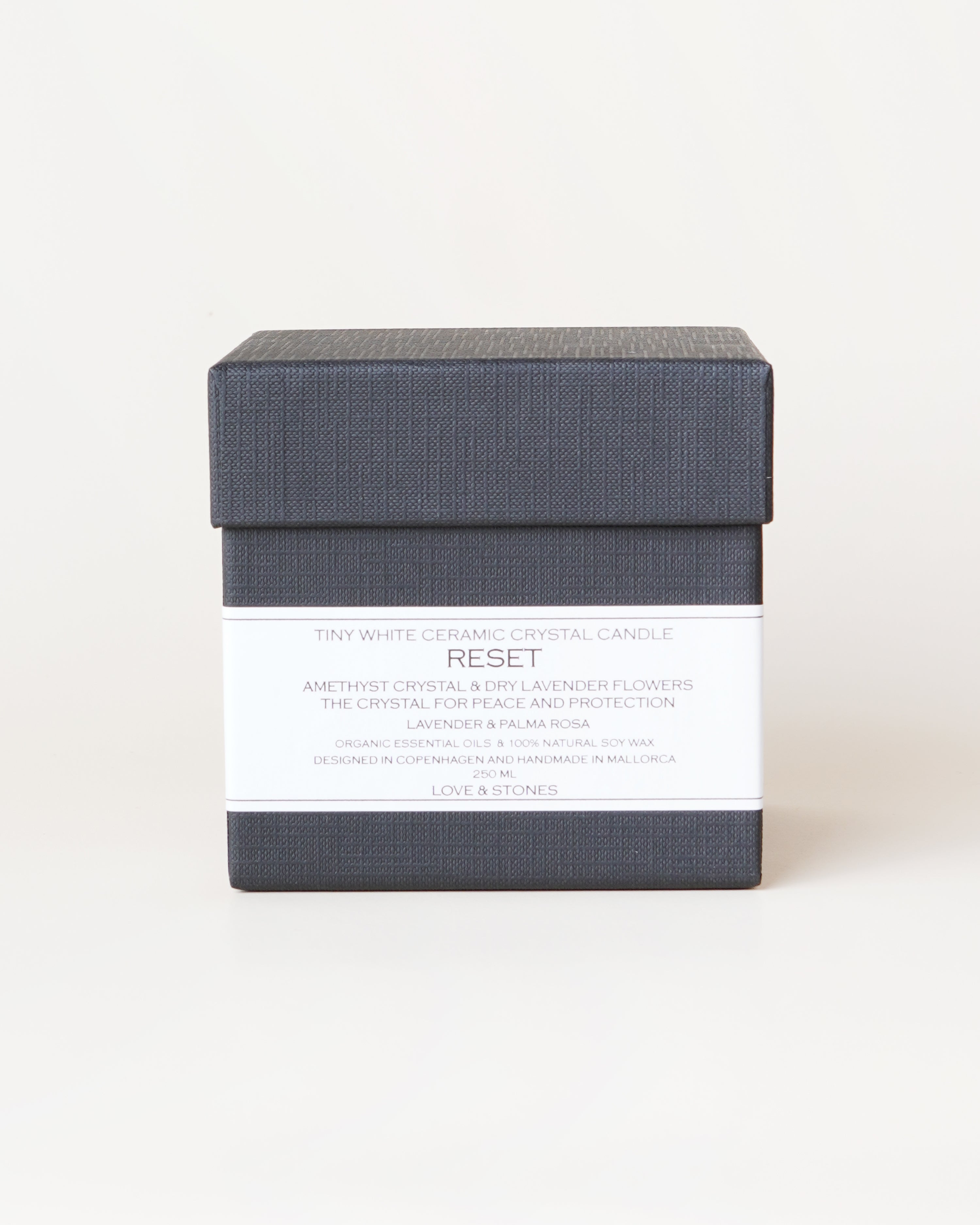 Reset Amethyst Crystal Infused Scented Tiny Candle
