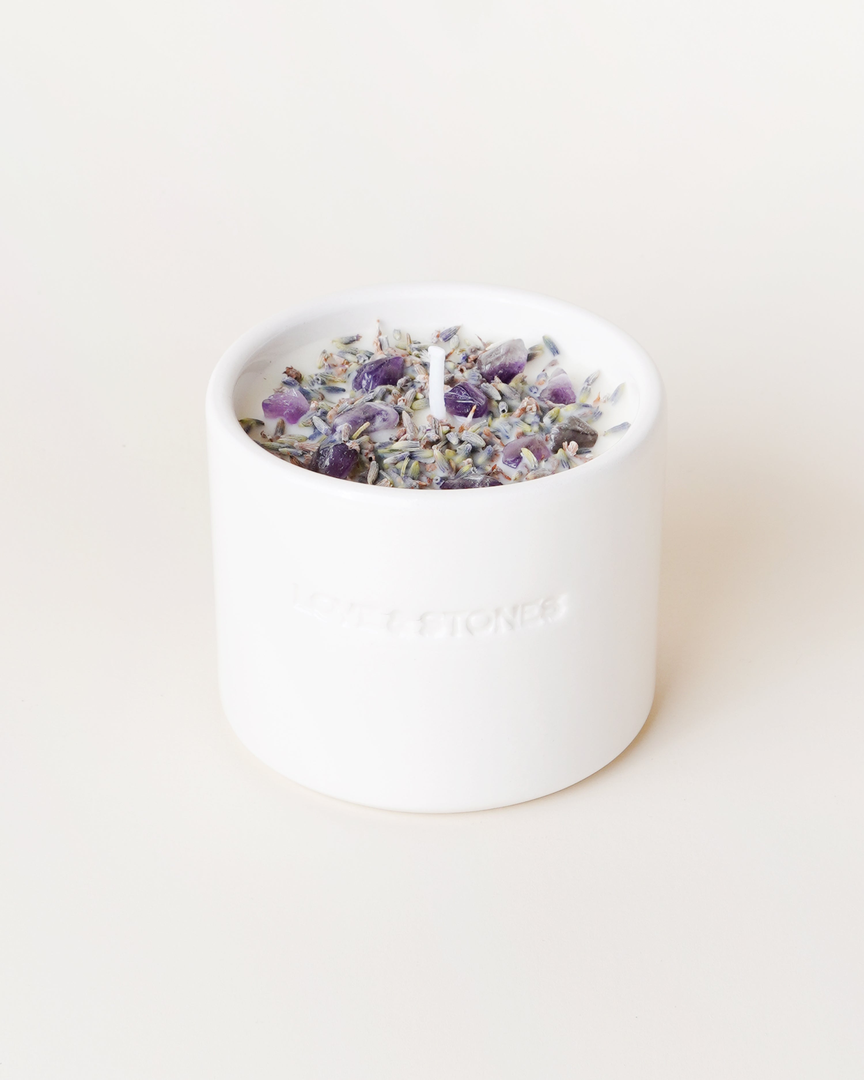 Reset Amethyst Crystal Infused Scented Tiny Candle