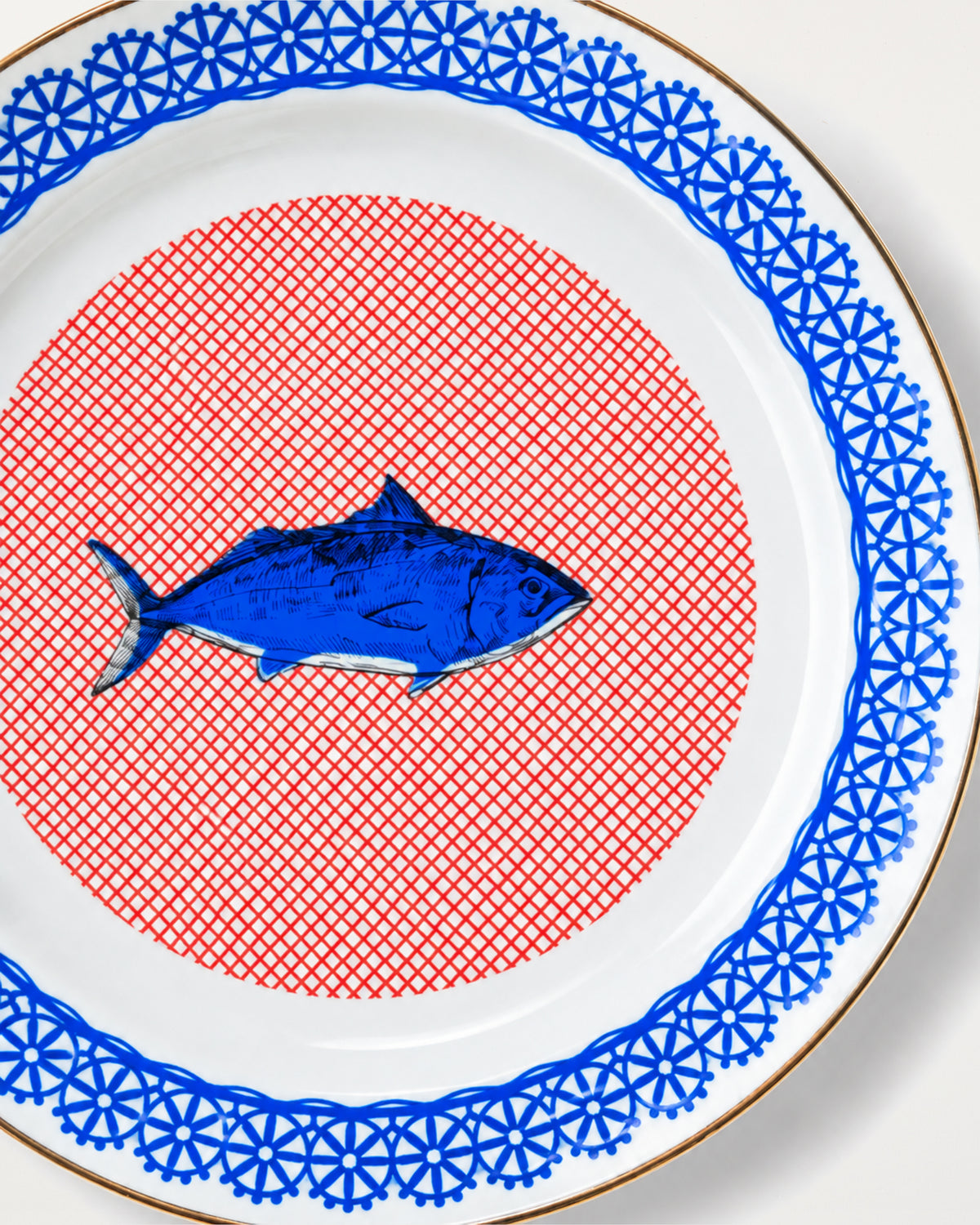 Round Platter/Fish D32cm
