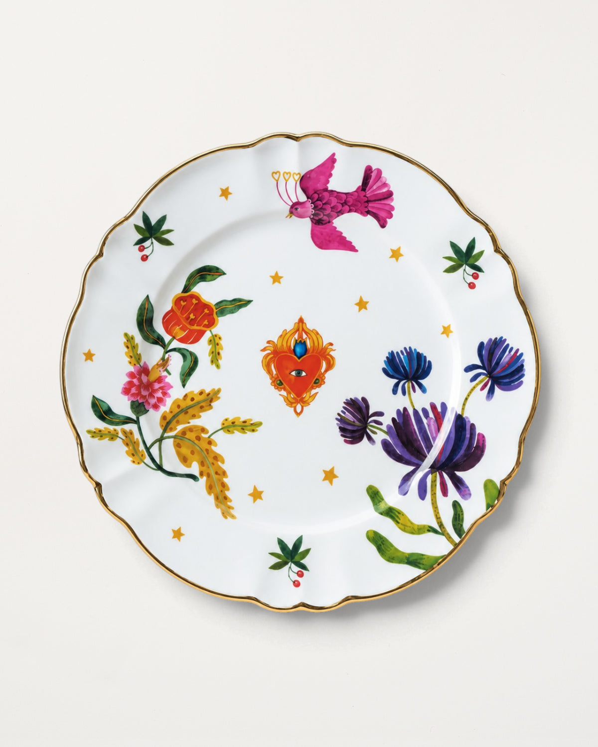 Round Platter/Orange Eye D32.5cm